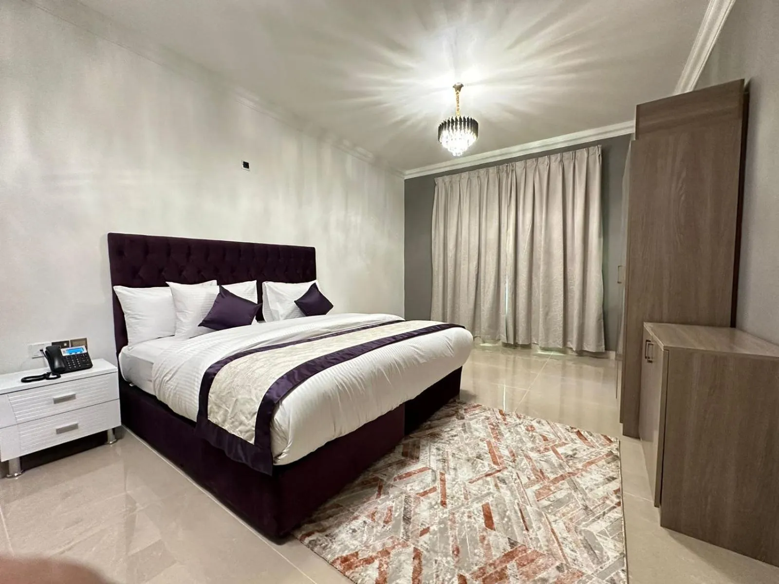 Bedroom, Bed in Sea Shore Hotel Apartment Khorfakkan