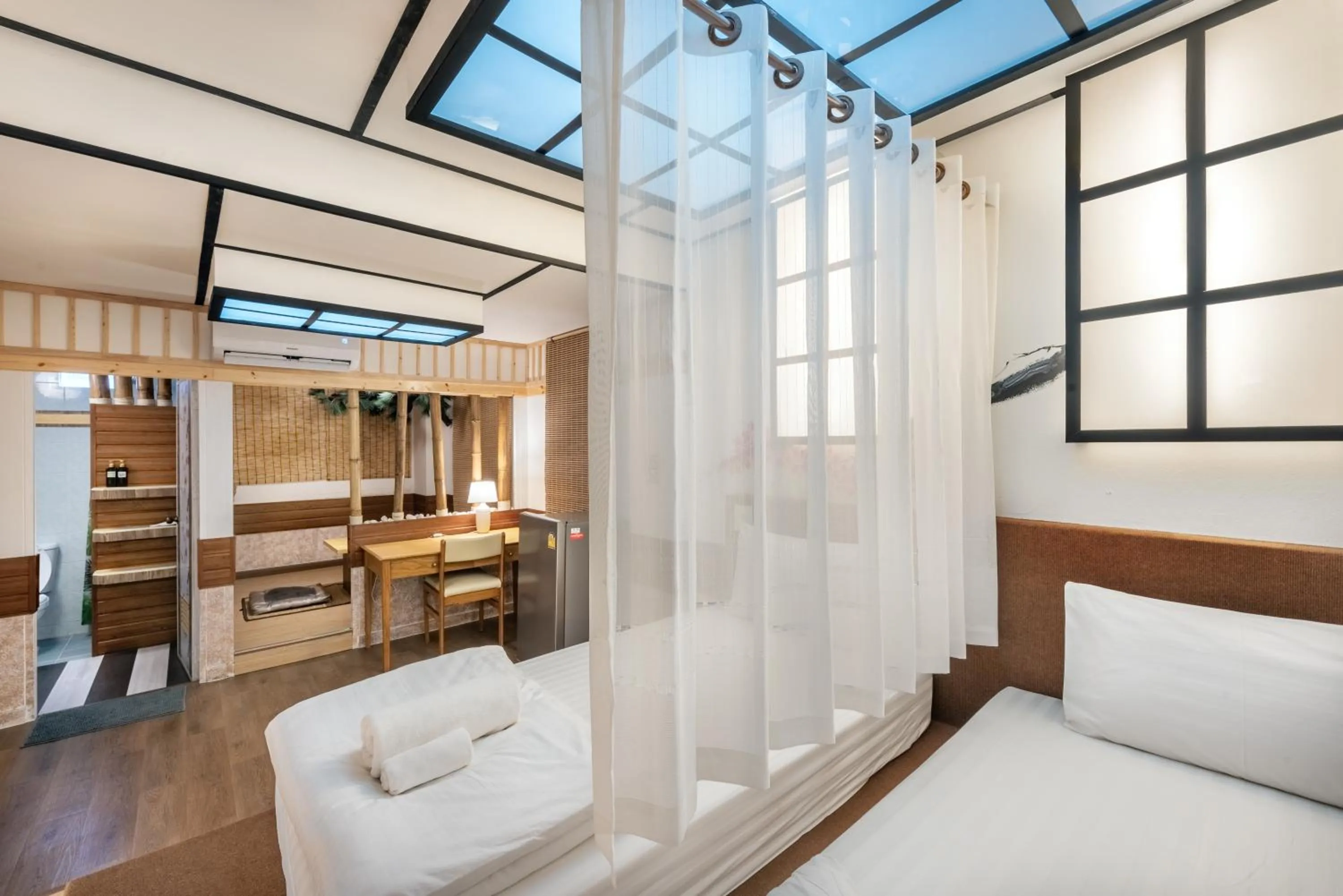 Bed in โรงแรมชิบะรูม นครราชสีมา เซ็นทรัลโคราช