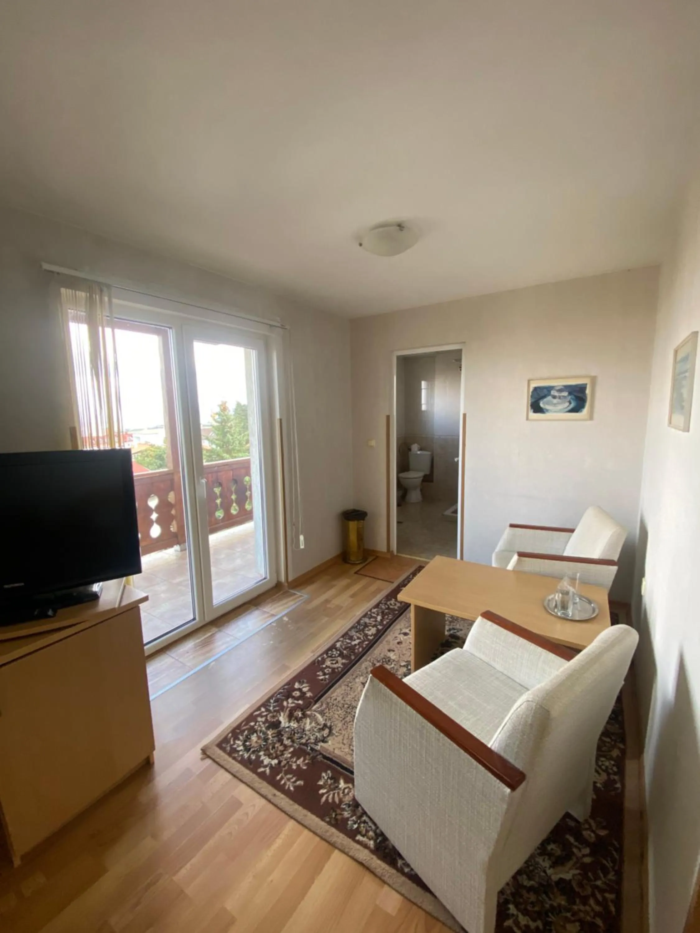 Seating area, Bed in Family Hotel Zdravets