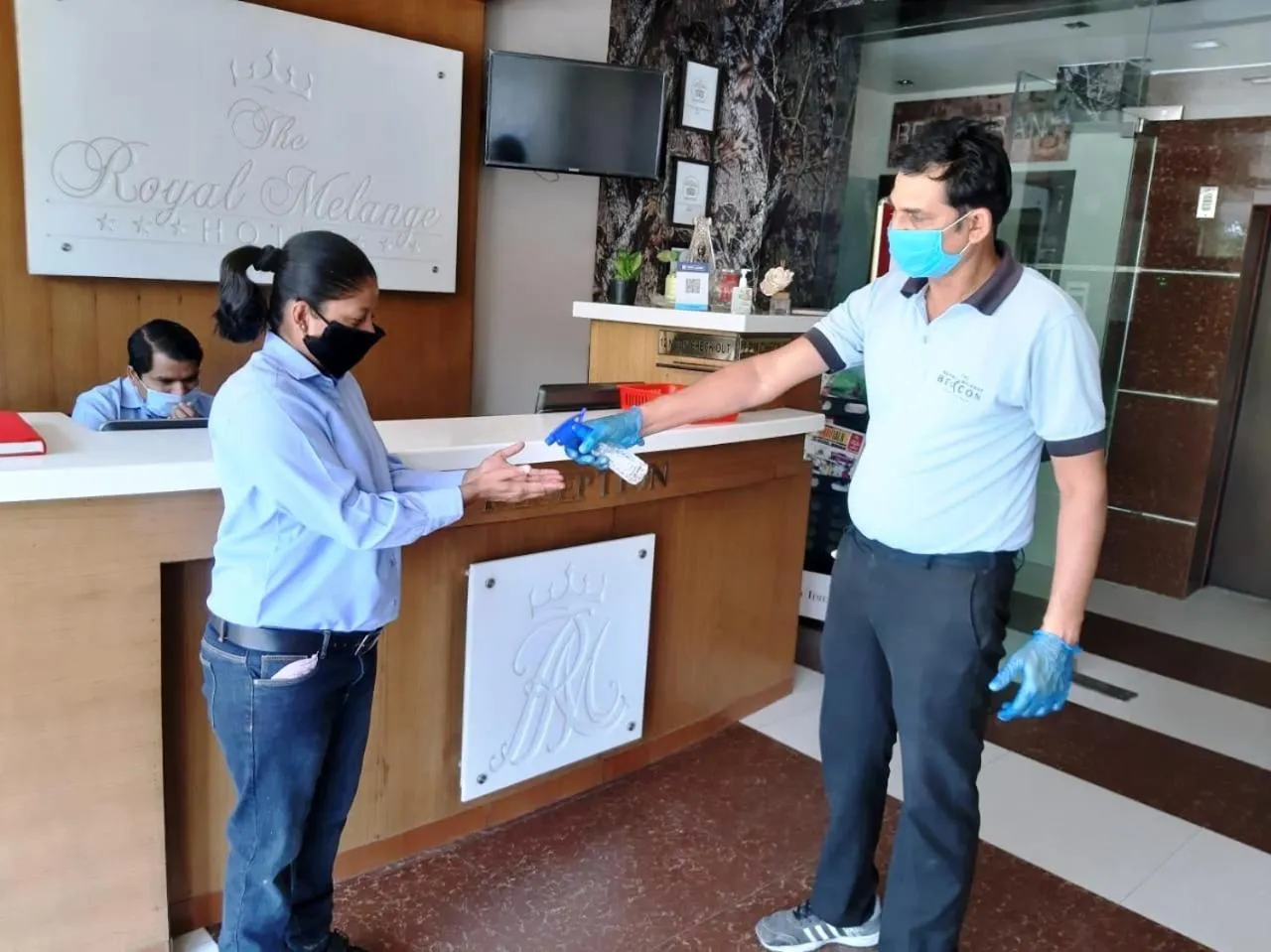 Lobby or reception in The Royal Melange Beacon