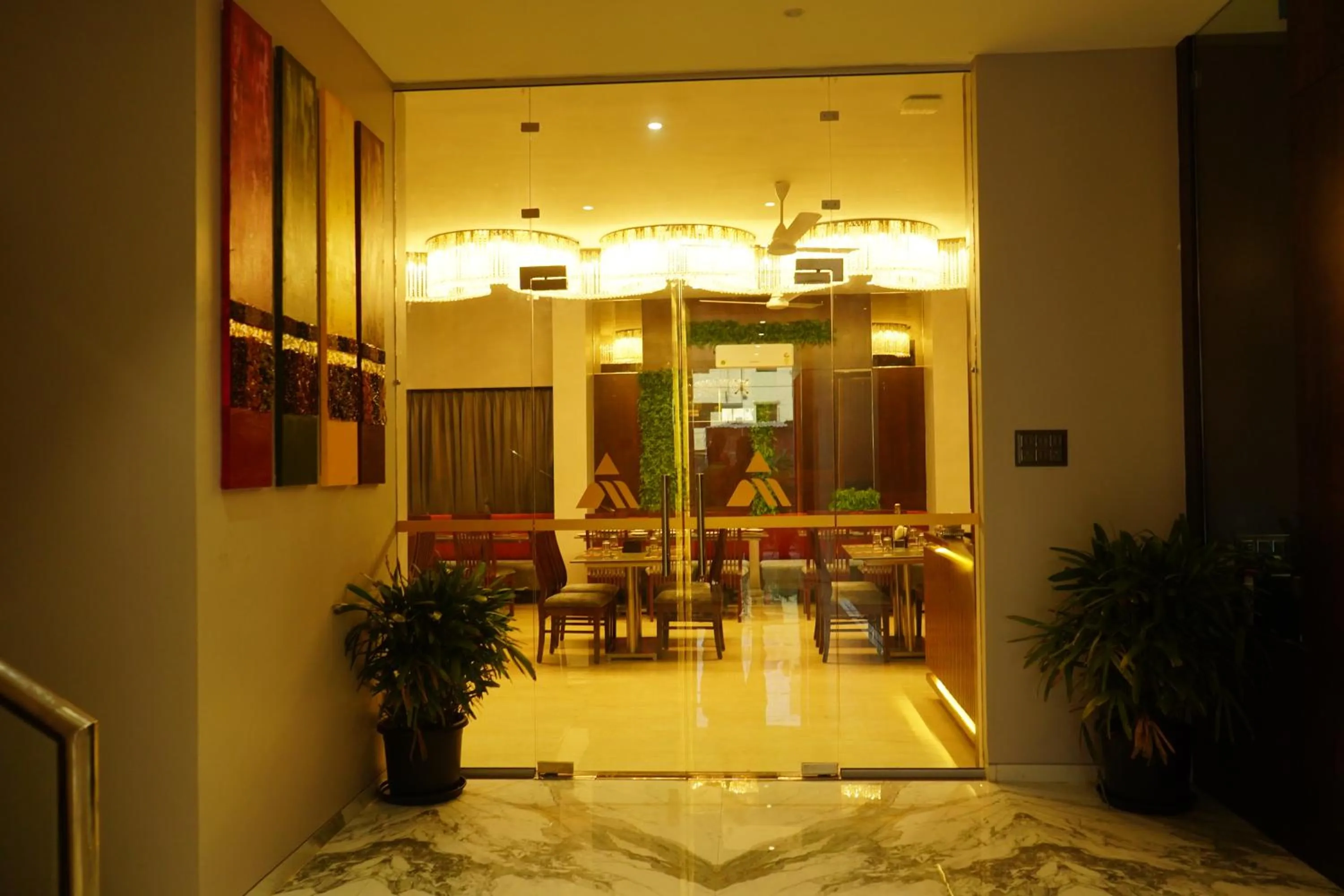 Seating area in Alaukik Hotel