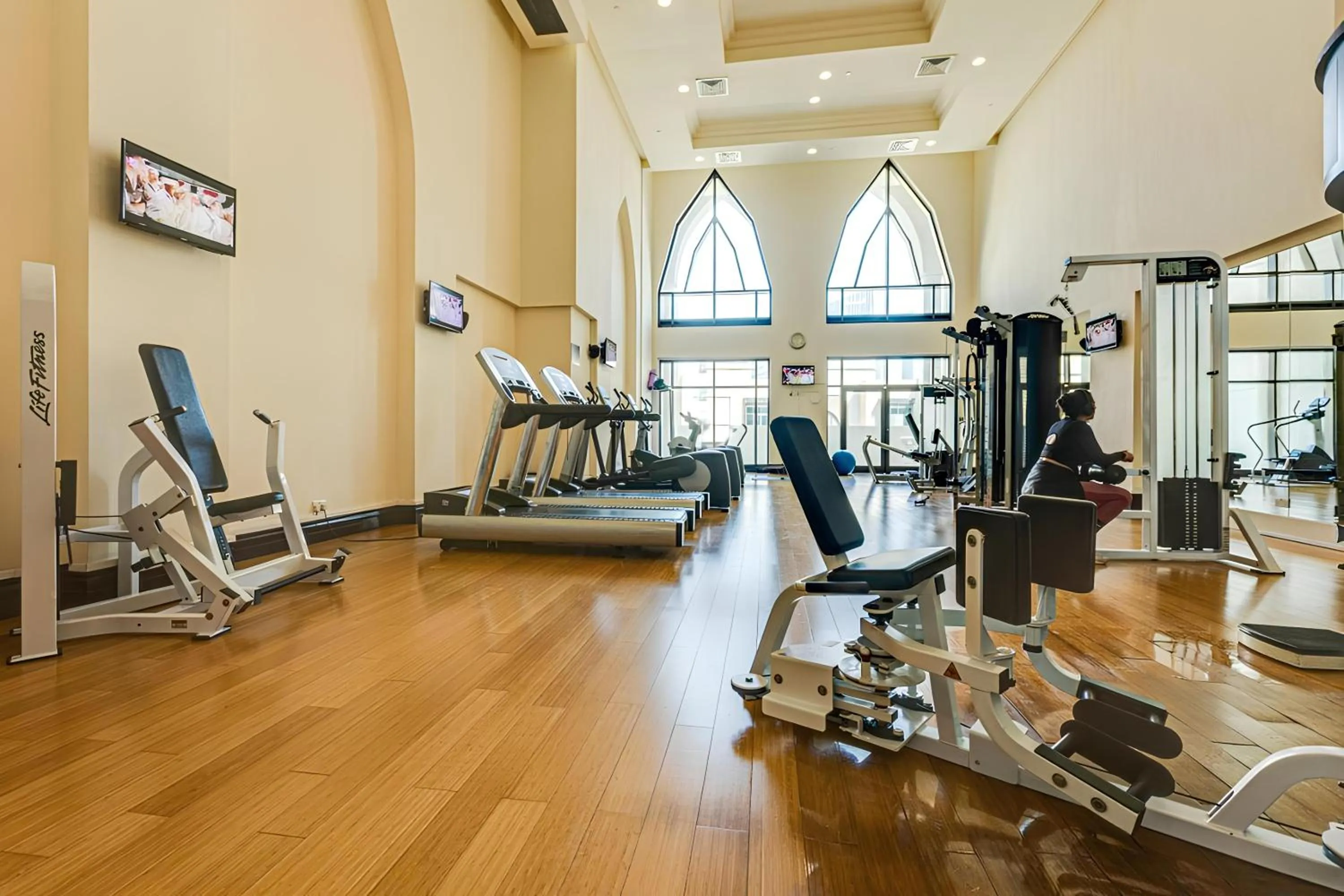 Fitness centre/facilities in Maison Privee - Elite Apt Connected to Dubai Mall & Burj Khalifa