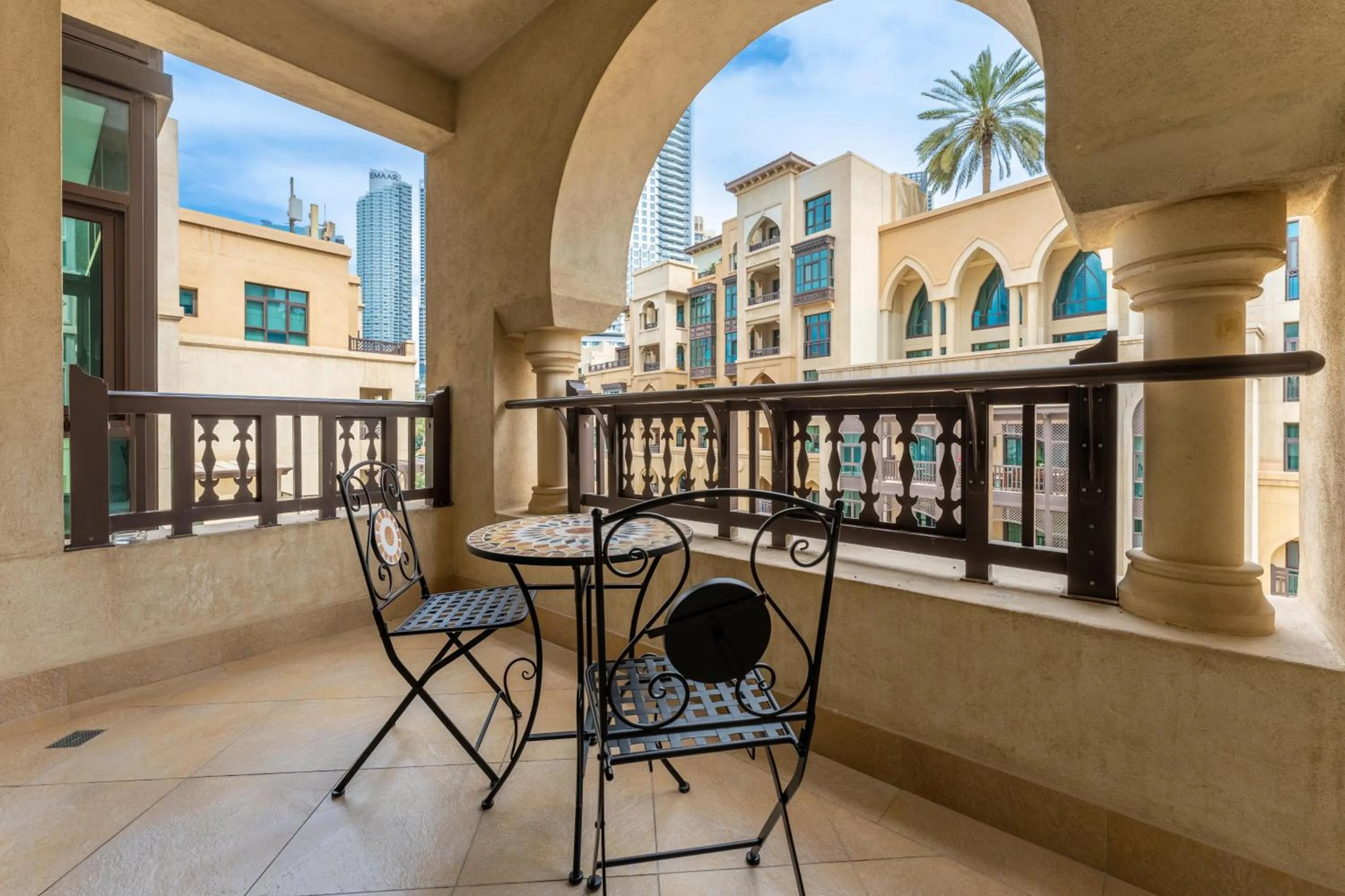 Balcony/Terrace in Maison Privee - Elite Apt Connected to Dubai Mall & Burj Khalifa