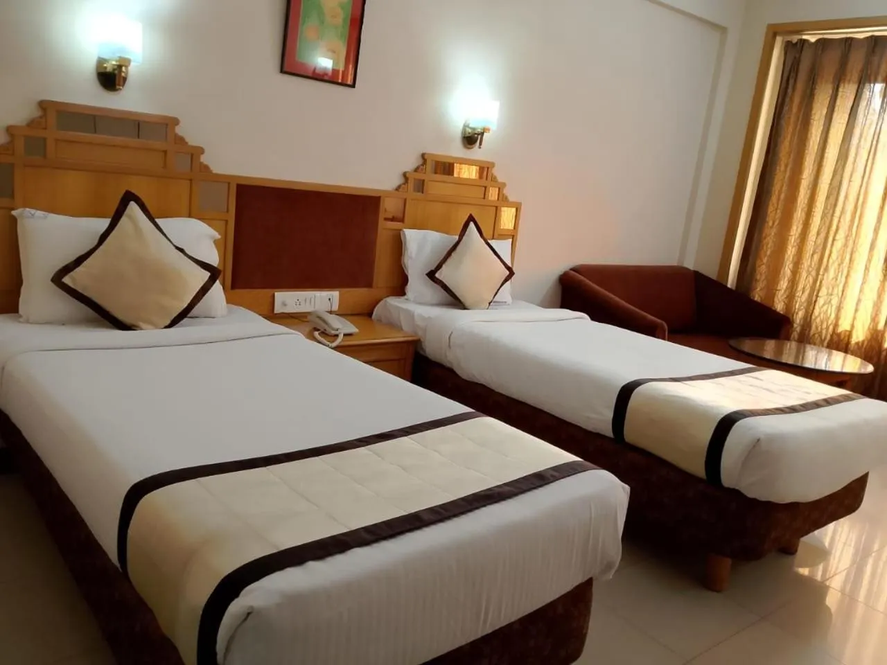 Bed in Hotel Kalyan Residency