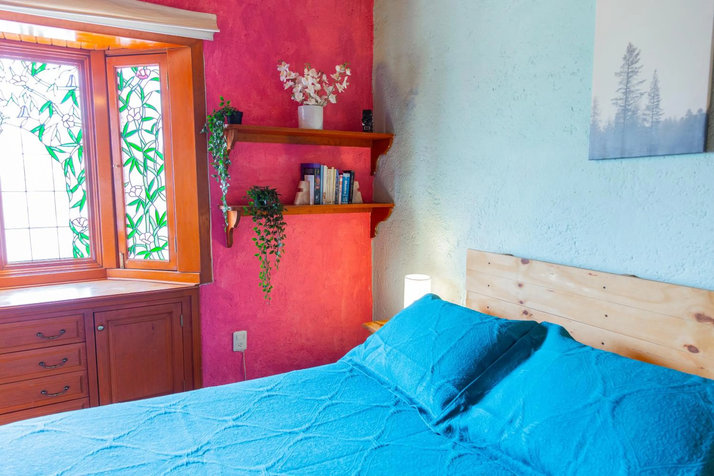Photo of the whole room, Bed in Colibrí Turquesa
