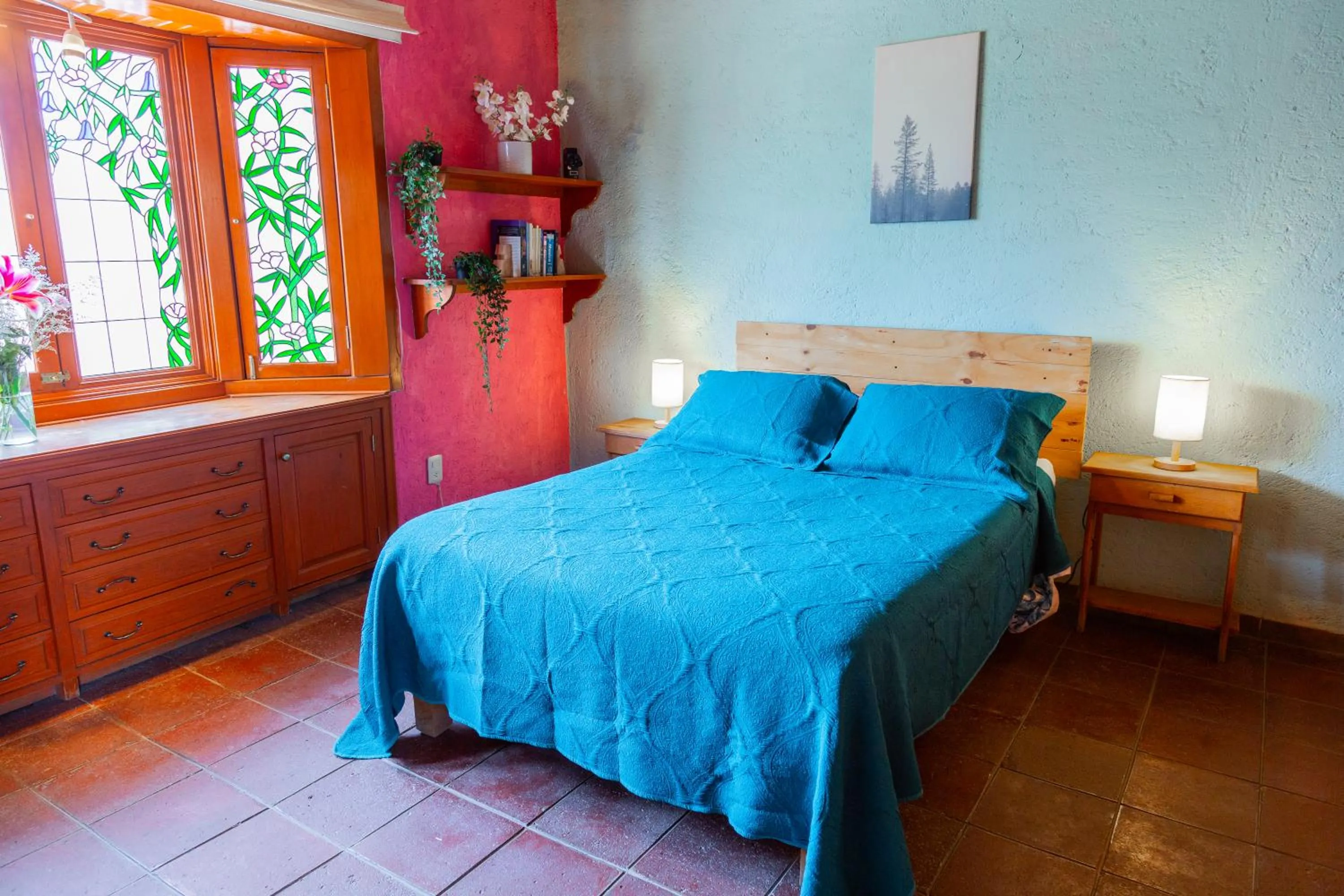 Photo of the whole room, Bed in Colibrí Turquesa