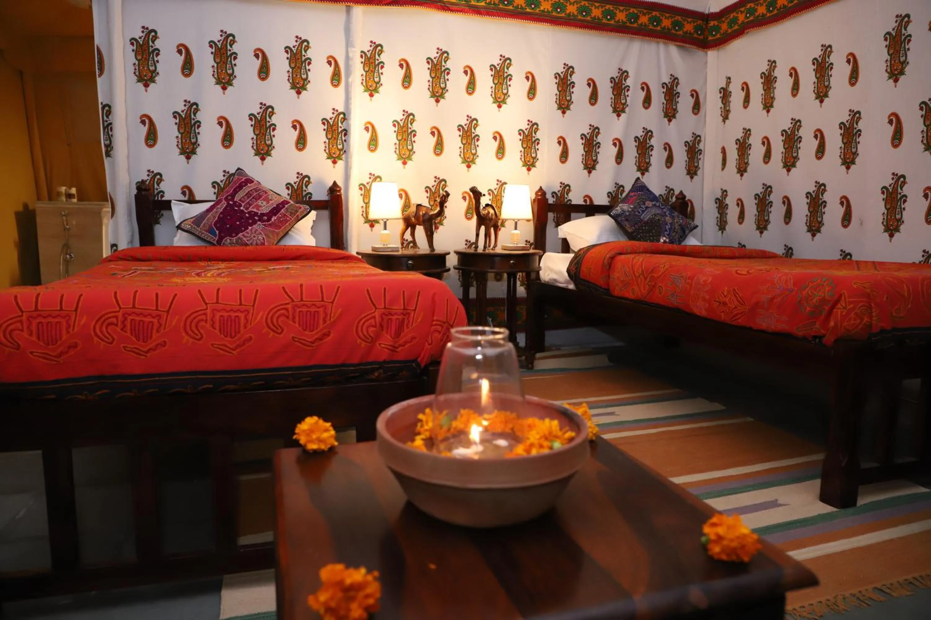 Bed in Camp Rajputana