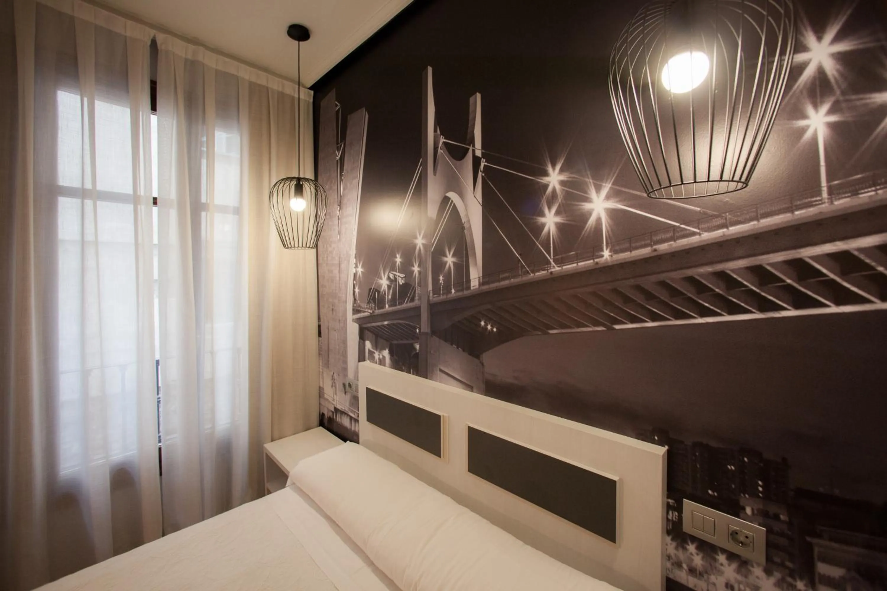 Bed in Hotel Silken Sirimiri