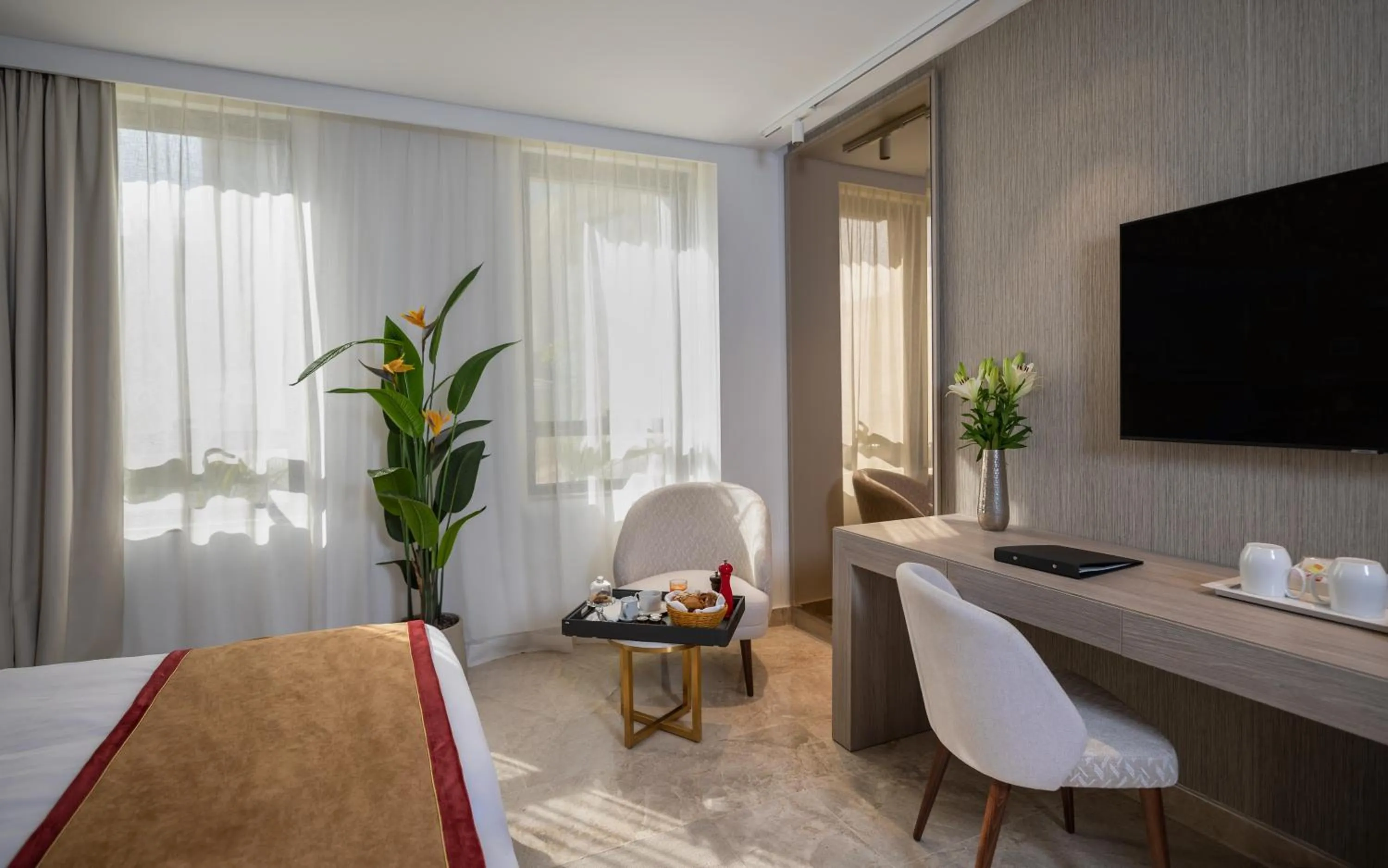 Bed in Hotel Royal ASBU Tunis