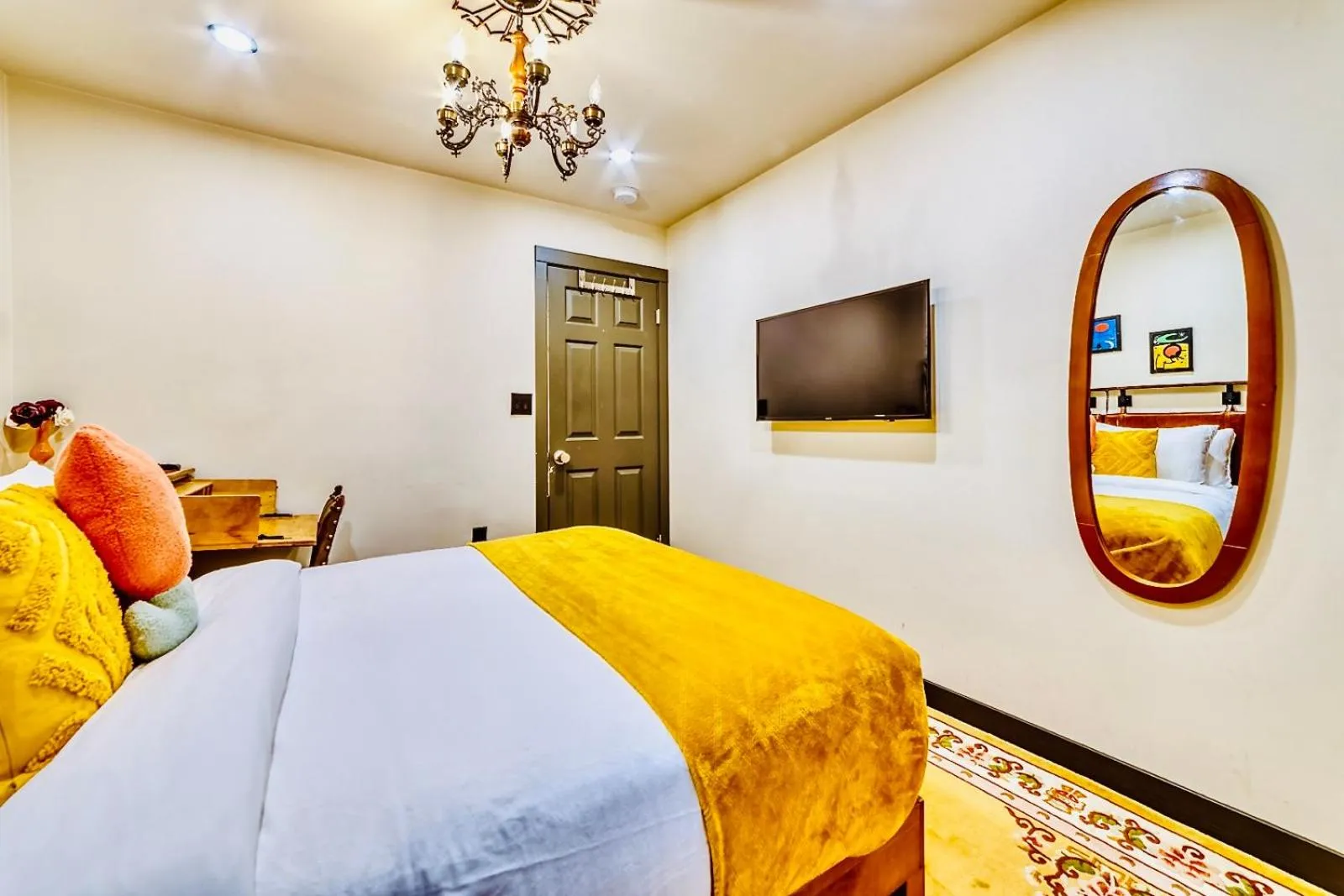 Bed in Neocolonial Nouveau Kensington Vacation Home