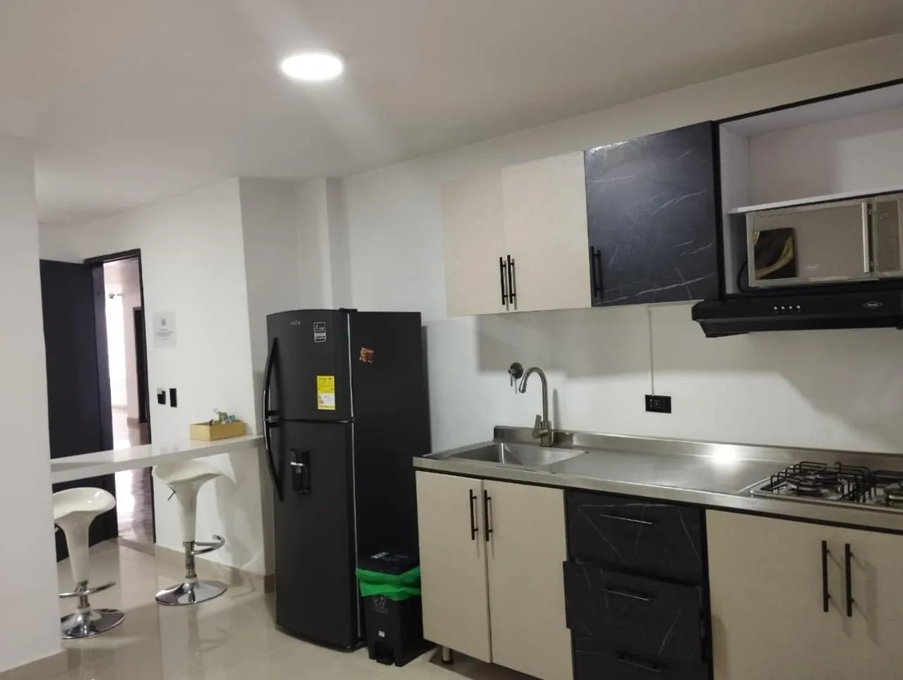 Kitchen or kitchenette in Hotel Ofix