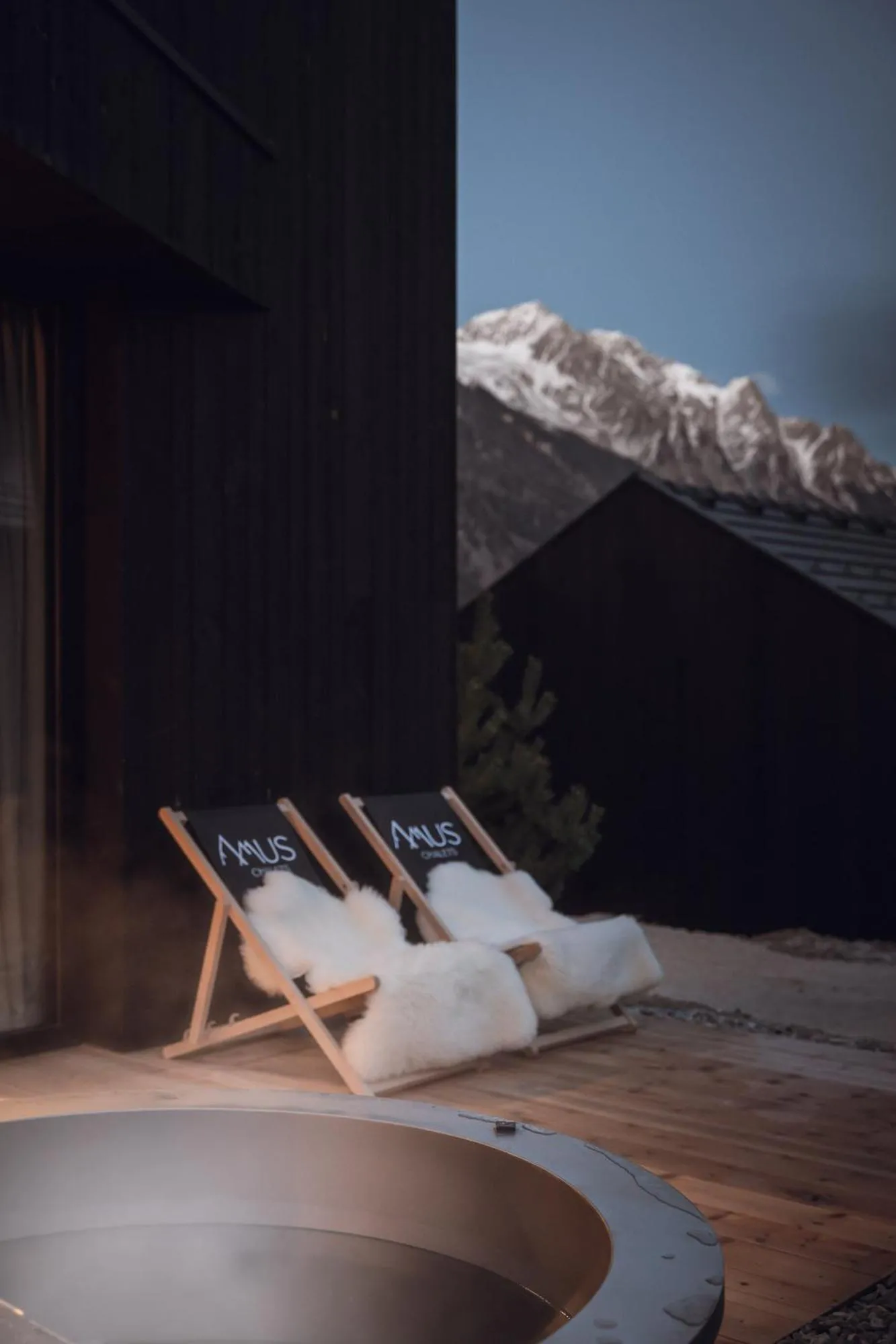 Hot Tub in Amus Chalets Dolomites - Luxury Chalets South Tyrol