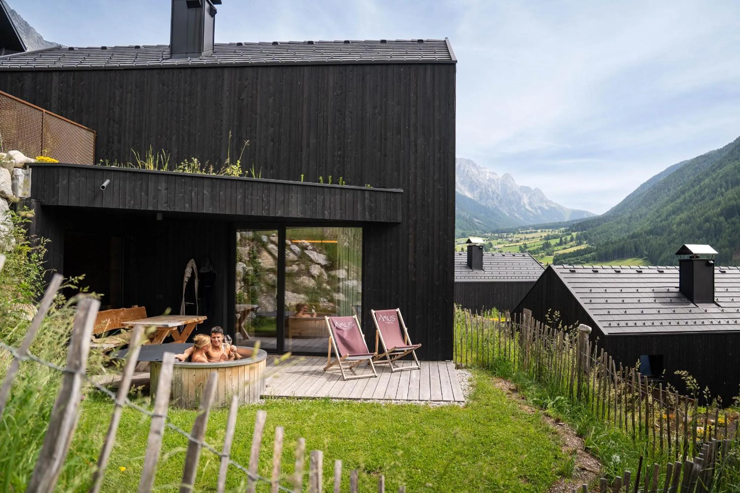 Garden in Amus Chalets Dolomites - Luxury Chalets South Tyrol