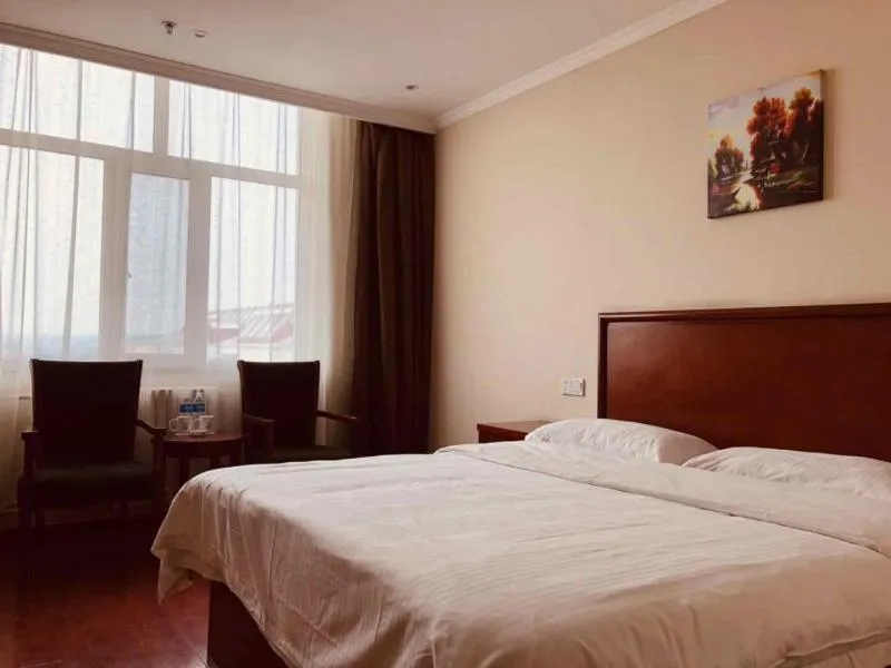 Bed in GreenTree Inn Zhangjiakou Yu County Bus Station Business Hotel