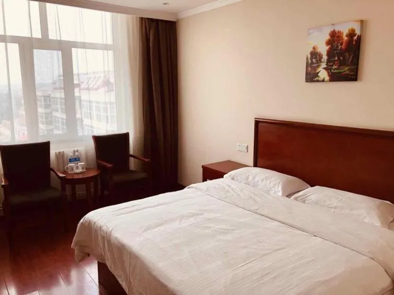 Bed in GreenTree Inn Zhangjiakou Yu County Bus Station Business Hotel