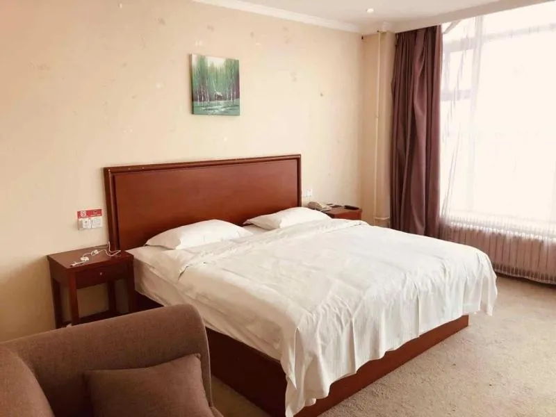 Bed in GreenTree Inn Zhangjiakou Yu County Bus Station Business Hotel