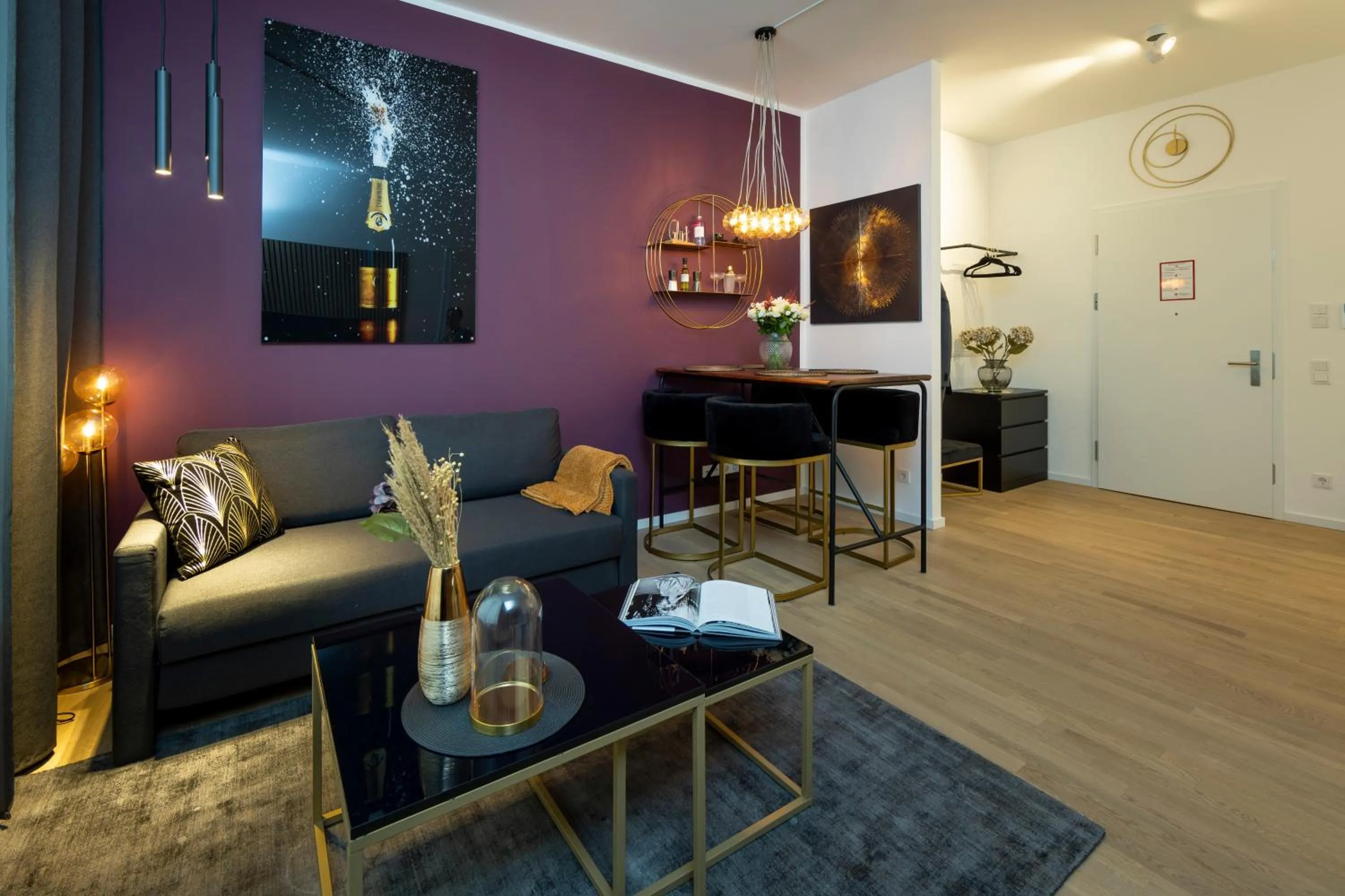 Living room in Pure Berlin Apartments - Luxury at Pure Living in City Center