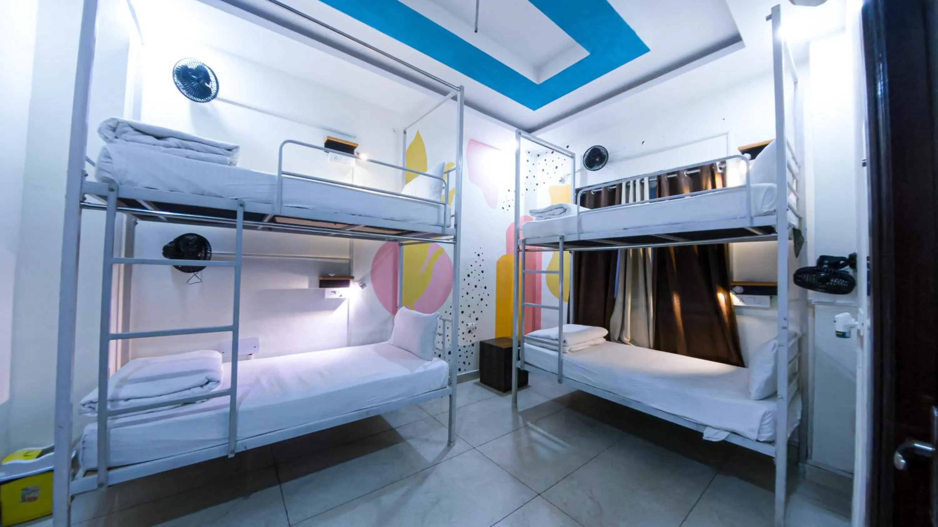 Bed in Blue River Hostel, Rishikesh