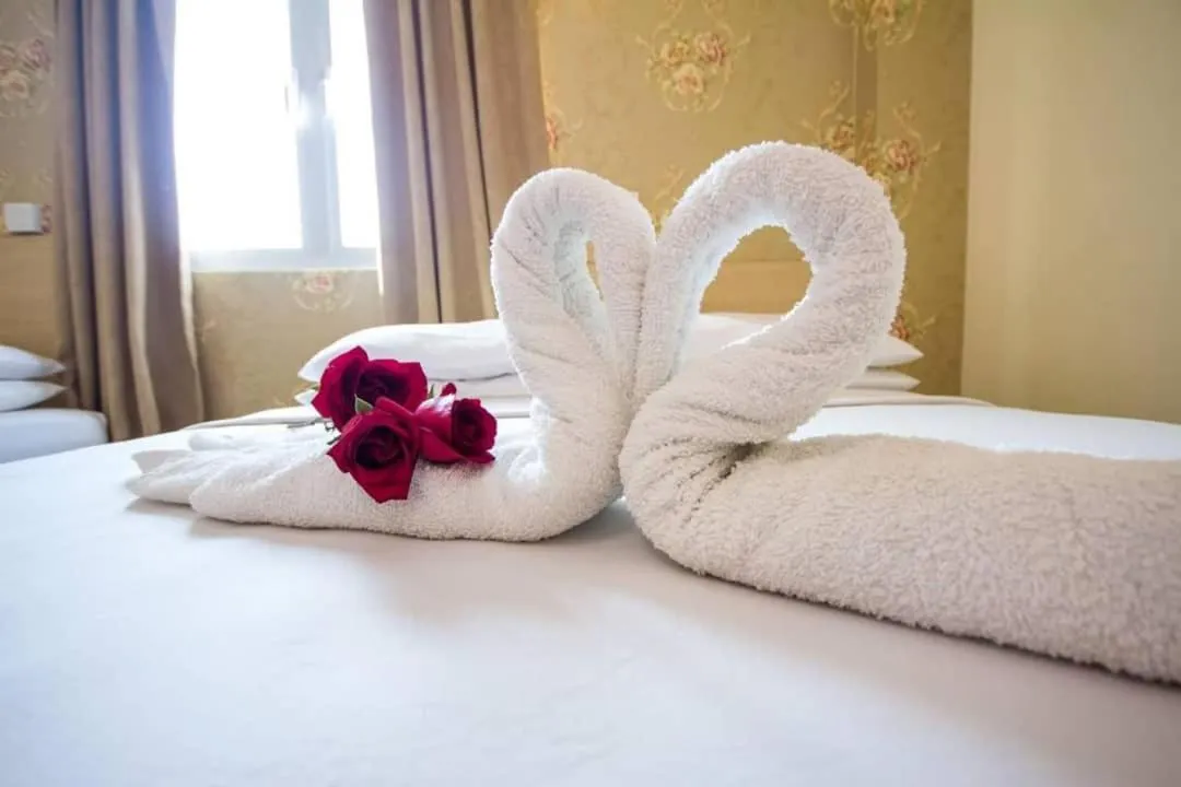 Bed in Hotel Sea Princess