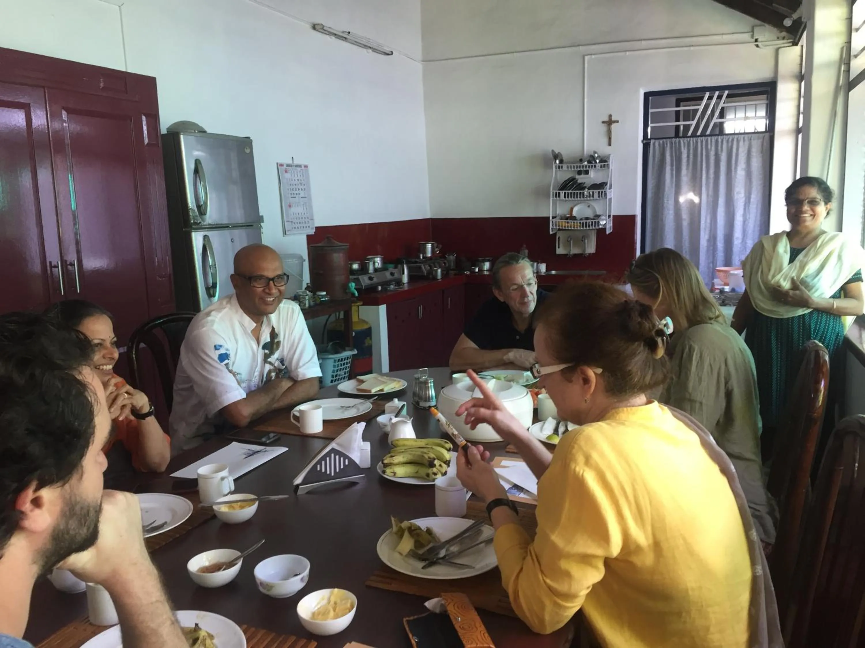 Communal kitchen in Walton's Homestay, Fort Cochin