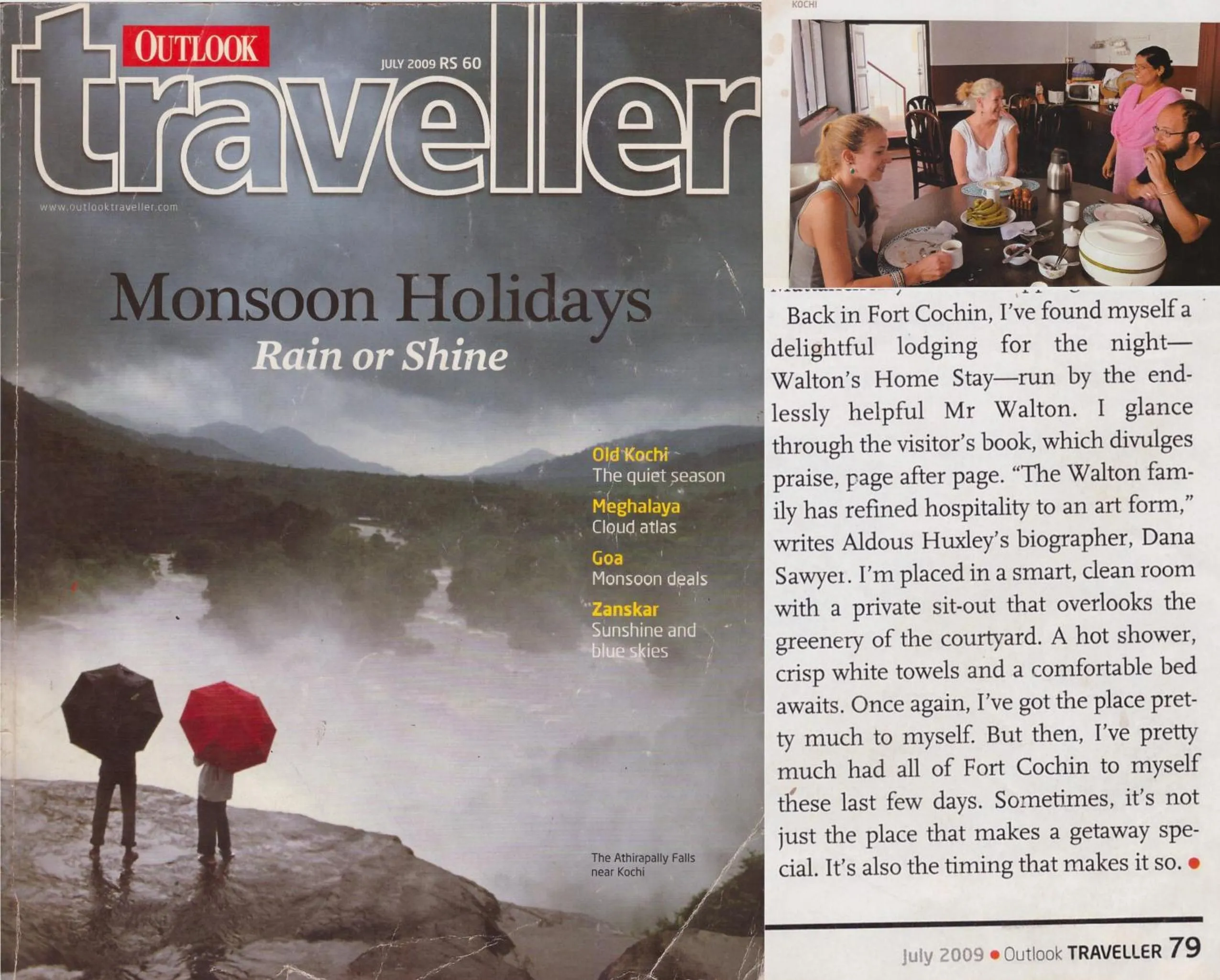 People in Walton's Homestay, Fort Cochin