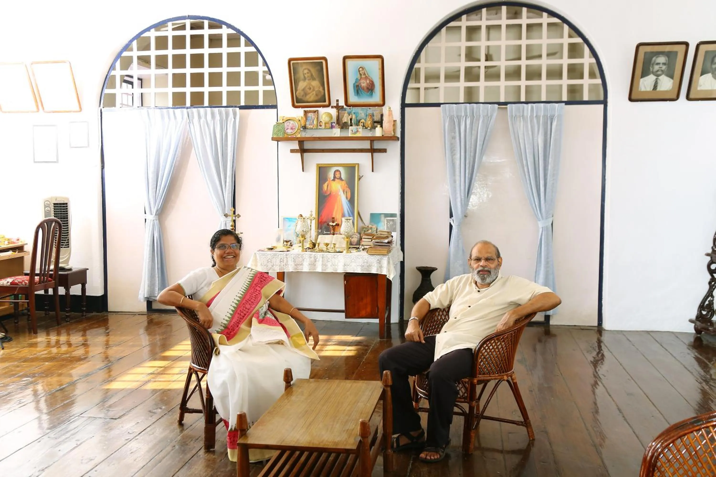 People in Walton's Homestay, Fort Cochin