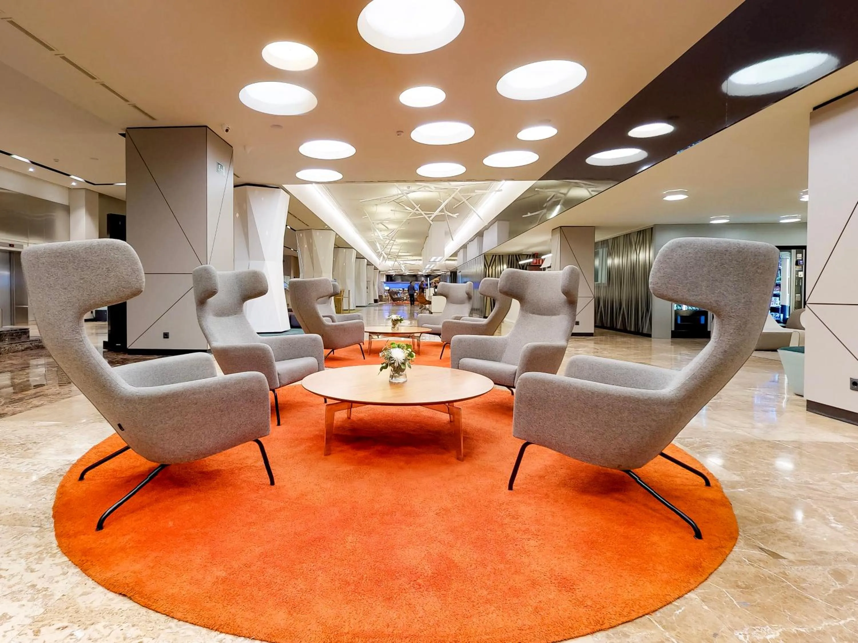Lobby or reception in Novotel Madrid Center
