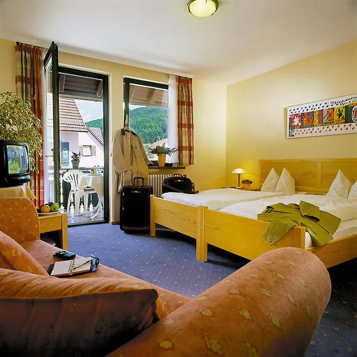 Balcony/Terrace, Bed in Landgasthof Ochsen