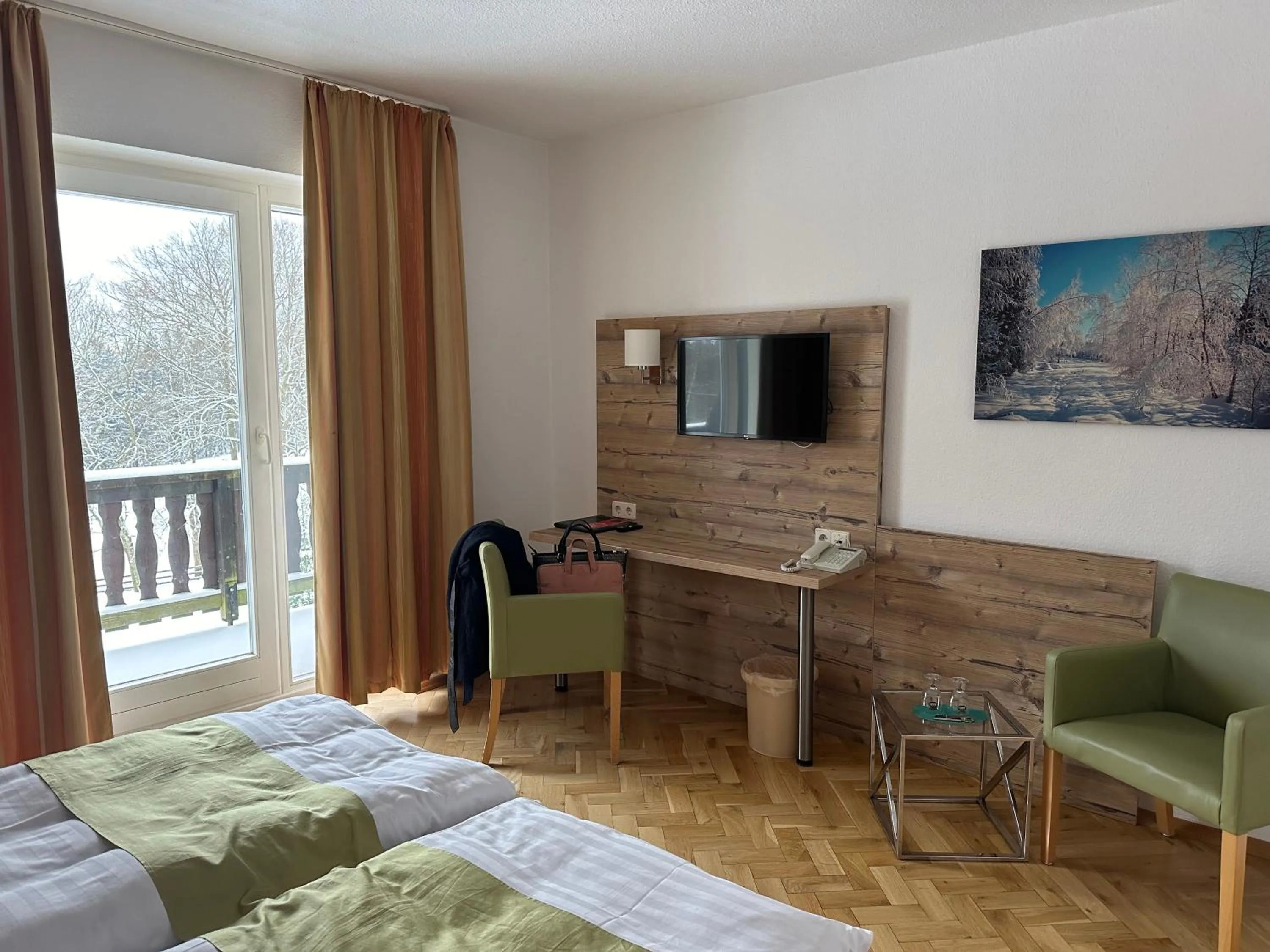 Bed in Hotel Haus am Ahorn