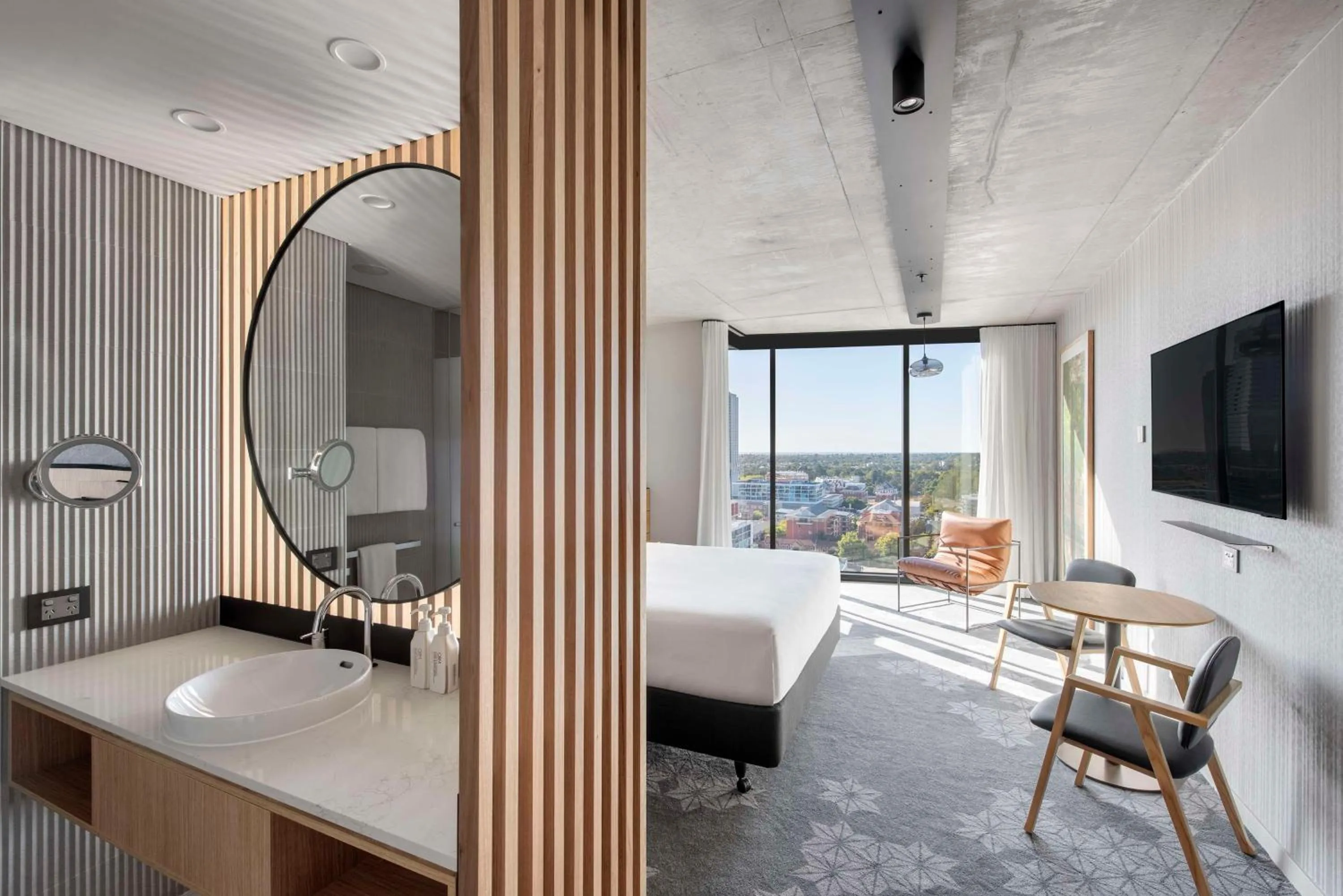 Bathroom, Bed in Vibe Hotel Adelaide