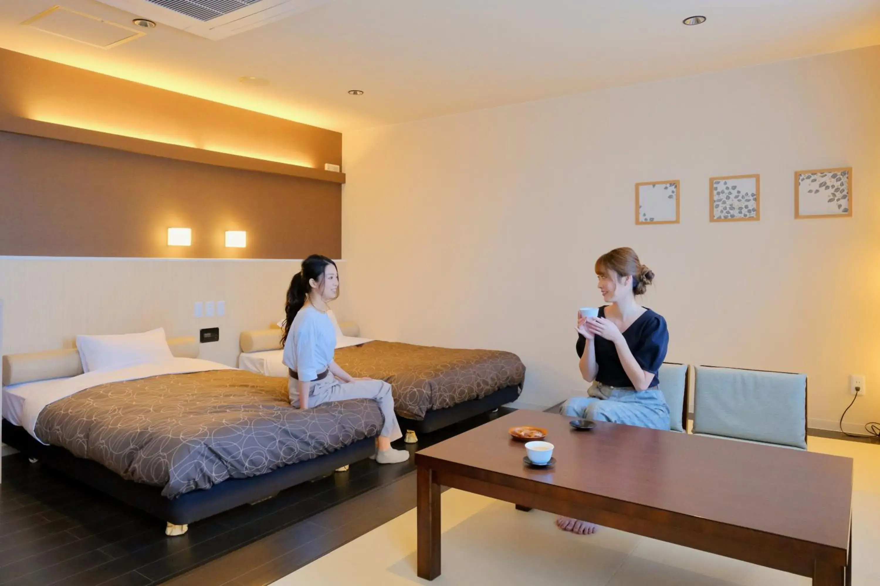 Twin Room with Tatami Area - Non-Smoking in Morinoyu Hotel Hanakagura Twin Room with Tatami Area - Non-Smoking in Morinoyu Hotel Hanakagura