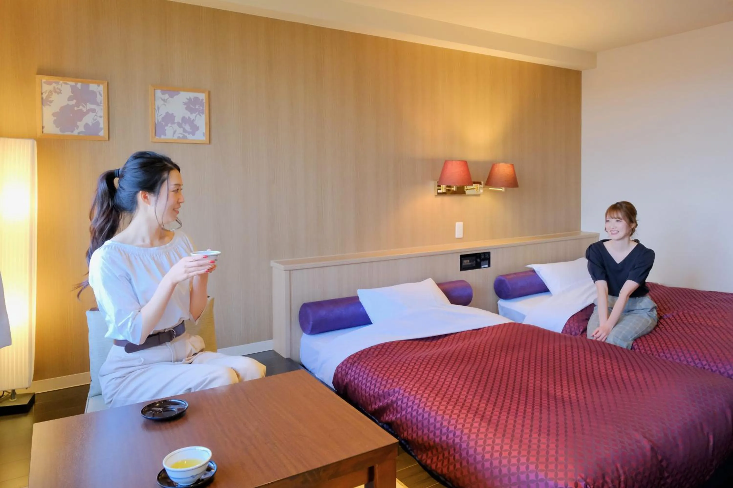 Bed in Morinoyu Hotel Hanakagura