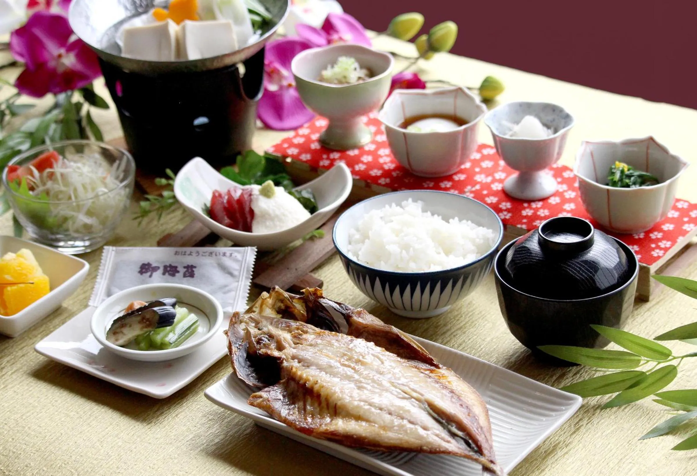 Food and drinks in KOUBOUNOYU NAGAOKA