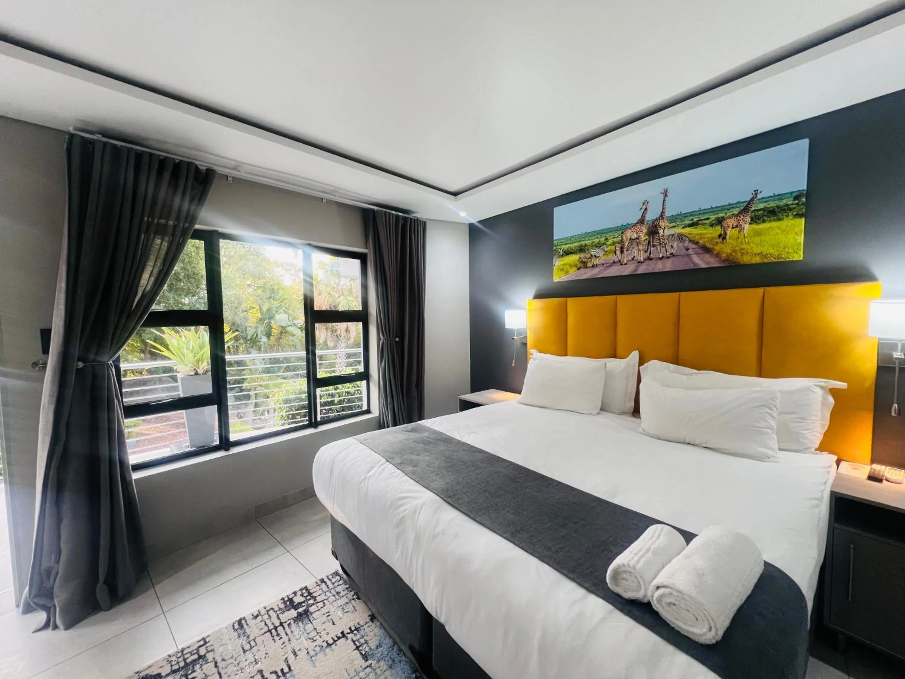 Bed in Khayalami Hotel - Mbombela