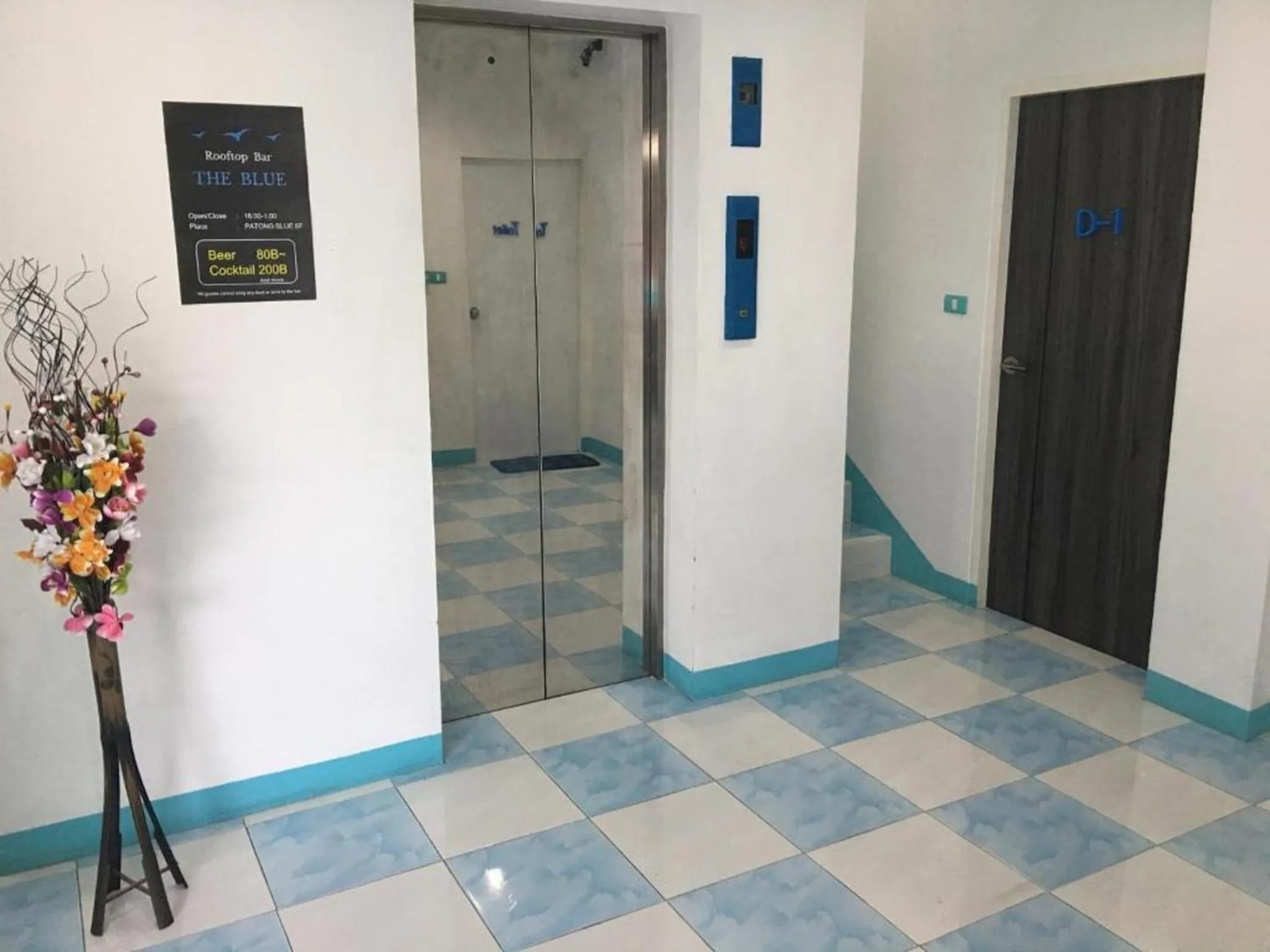 elevator in PATONG BLUE HOTEL