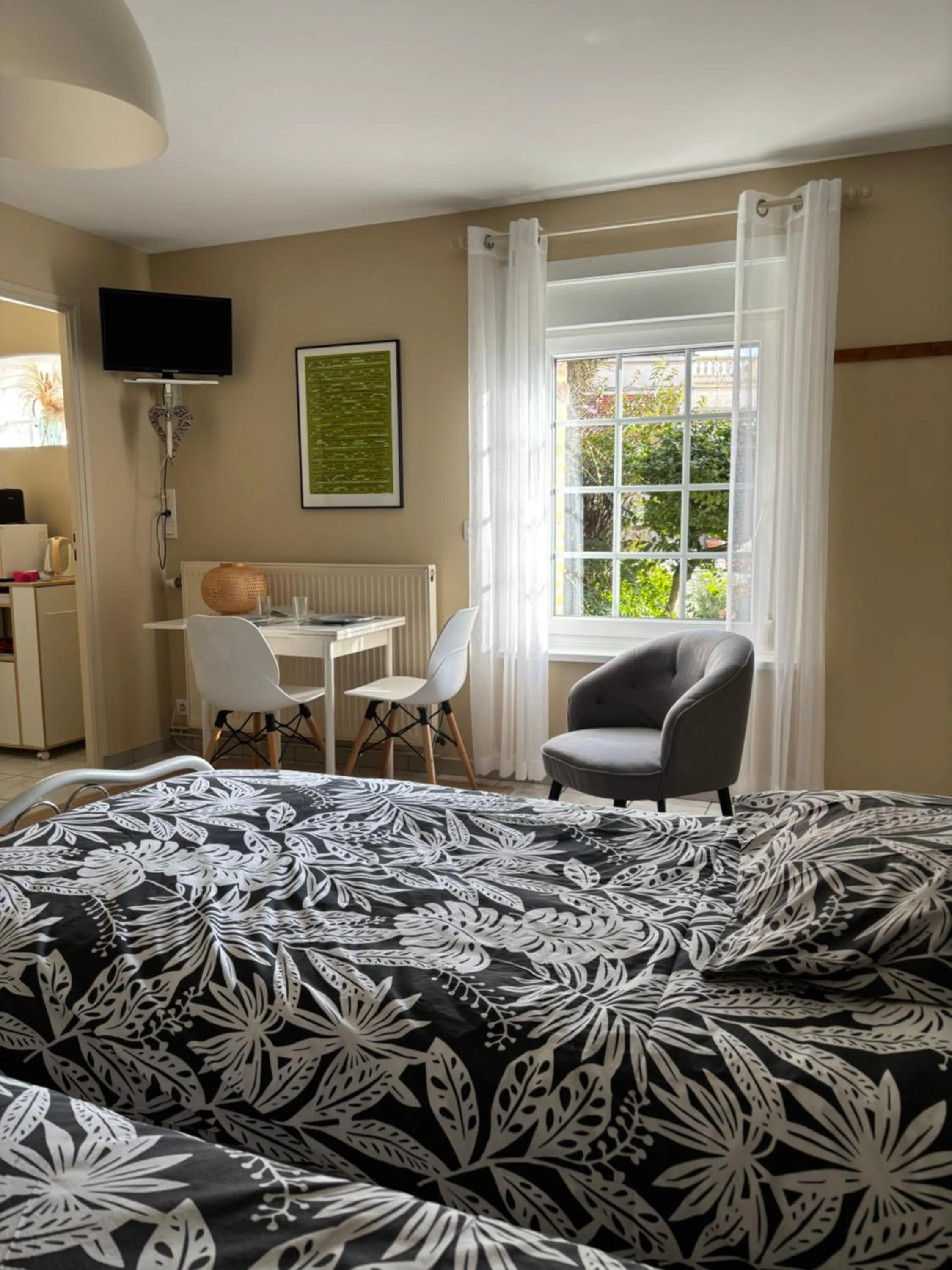 Bed in Studio Ferme de Bonavis