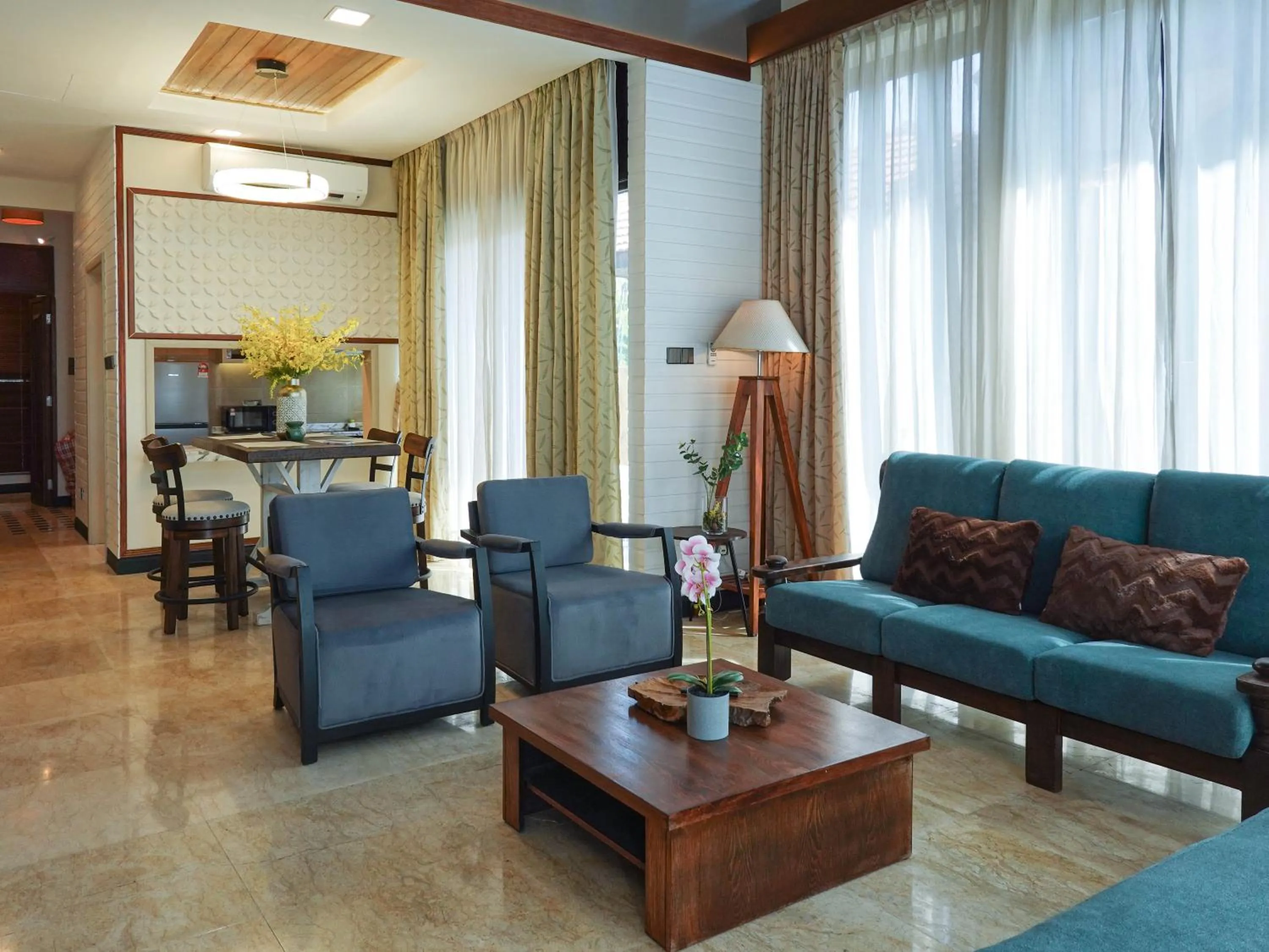 Living room in Bonheur at Karambunai