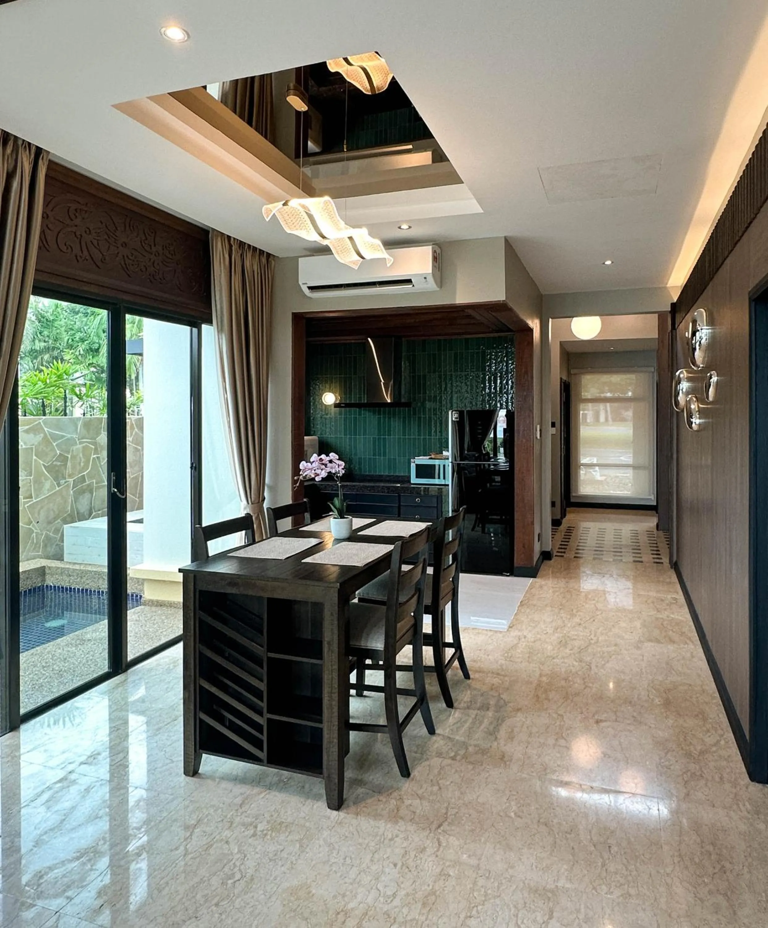 Kitchen or kitchenette in Bonheur at Karambunai