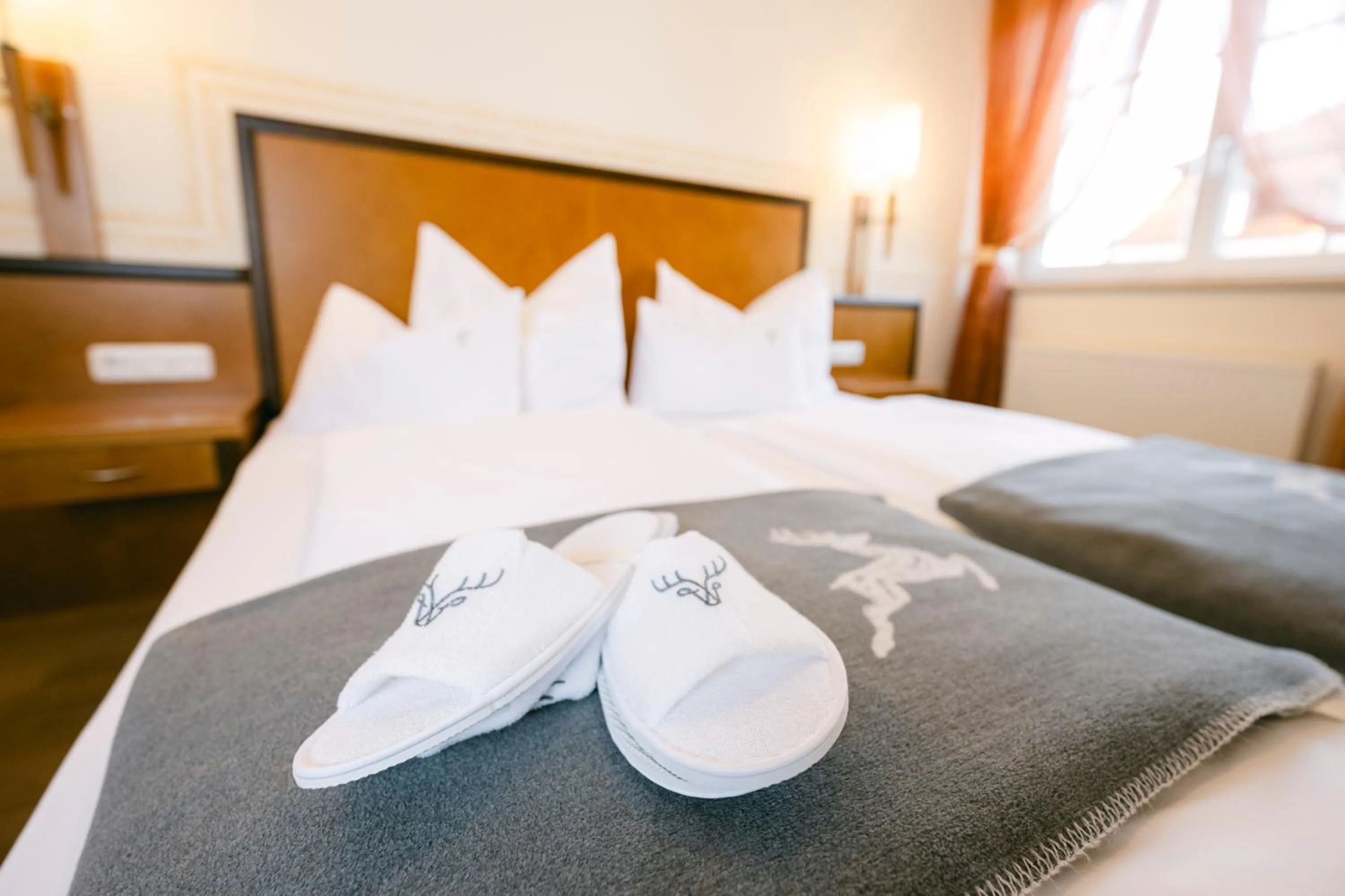 Decorative detail, Bed in Gasthof Hotel Jägerwirt