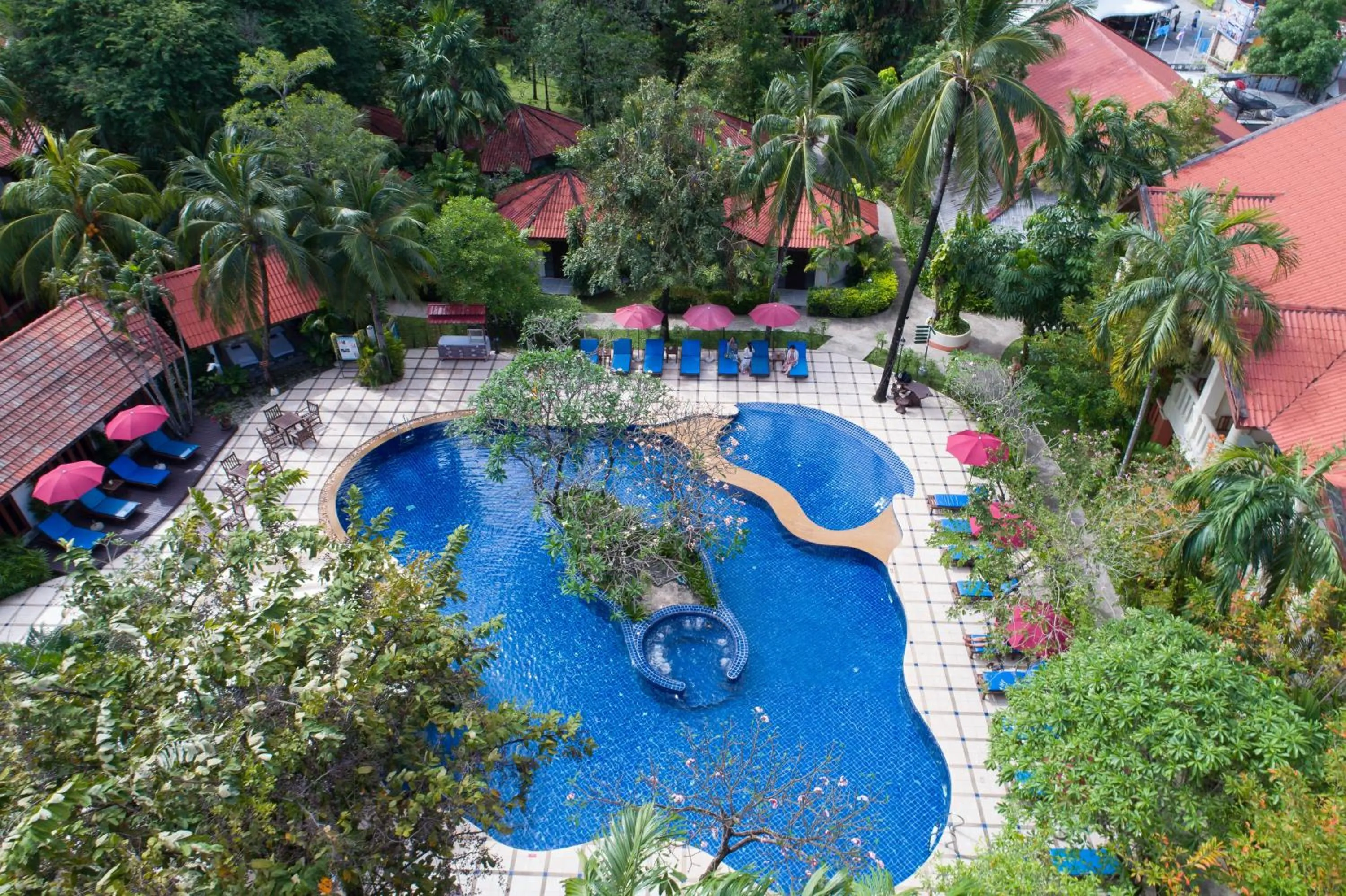 Bird&#x27;s eye view in Phuket Leelavadee Hua Ting Resort