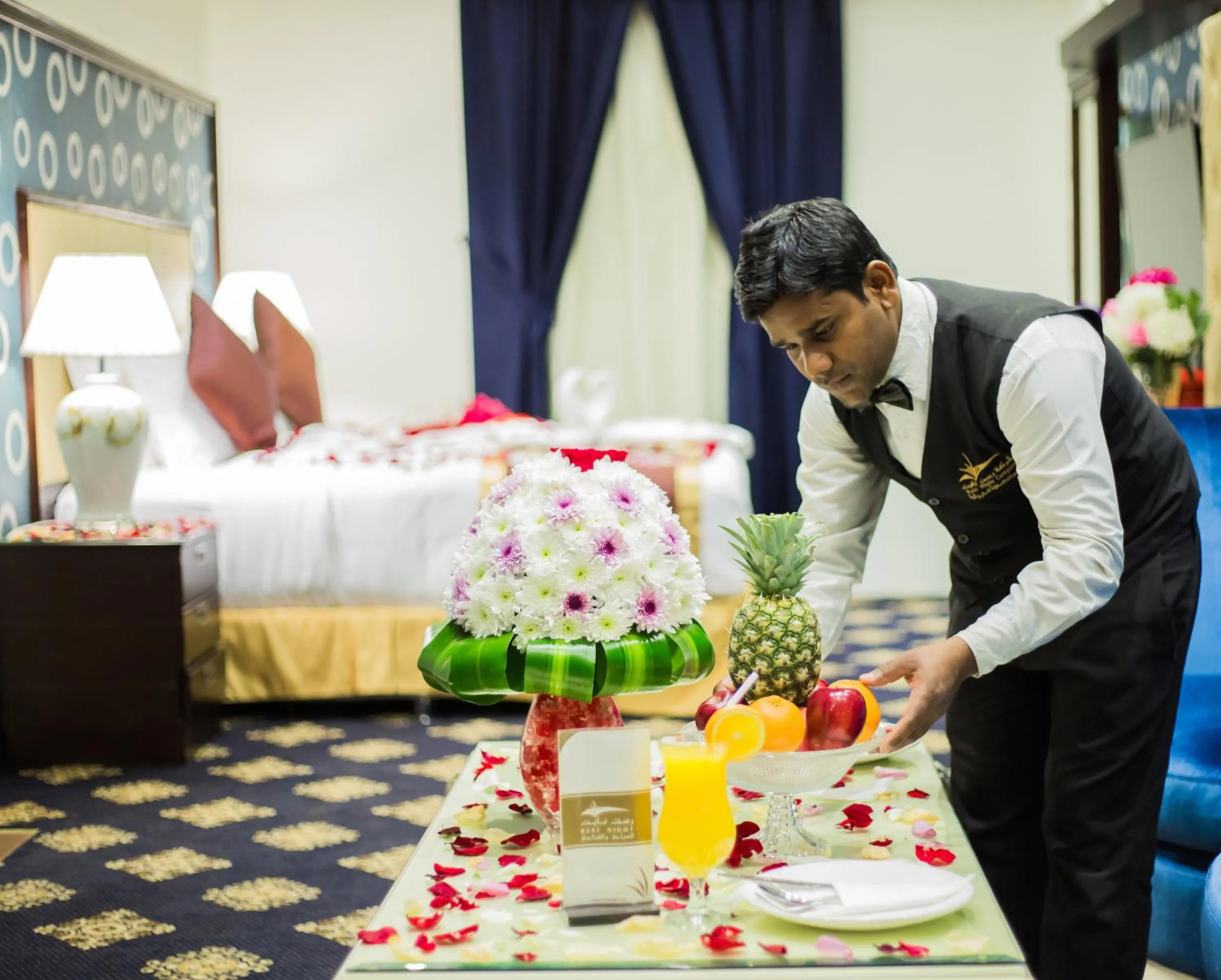 Bedroom in Rest Night Serviced Apartments- AlHamra