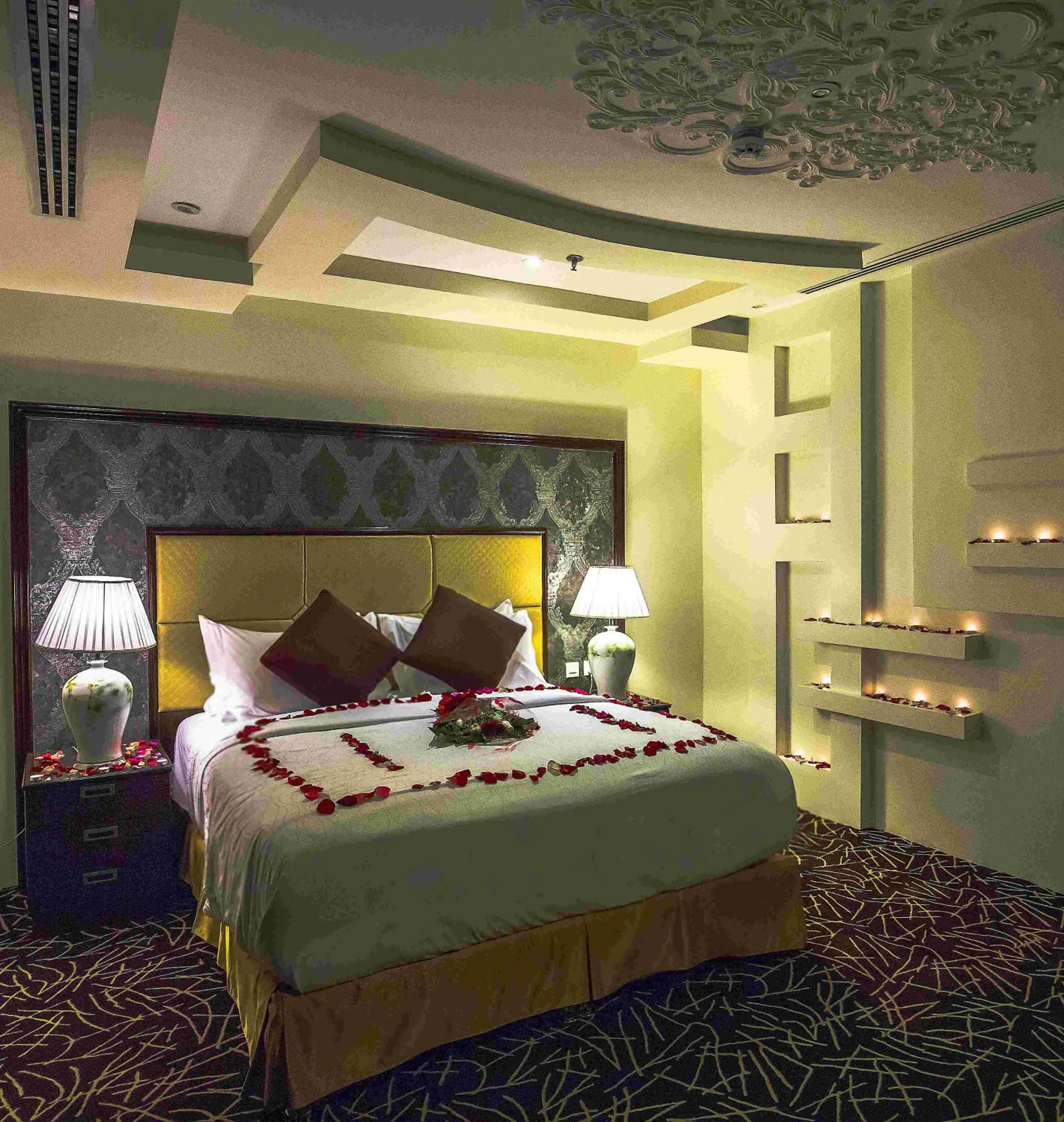 Bedroom, Bed in Rest Night Serviced Apartments- AlHamra