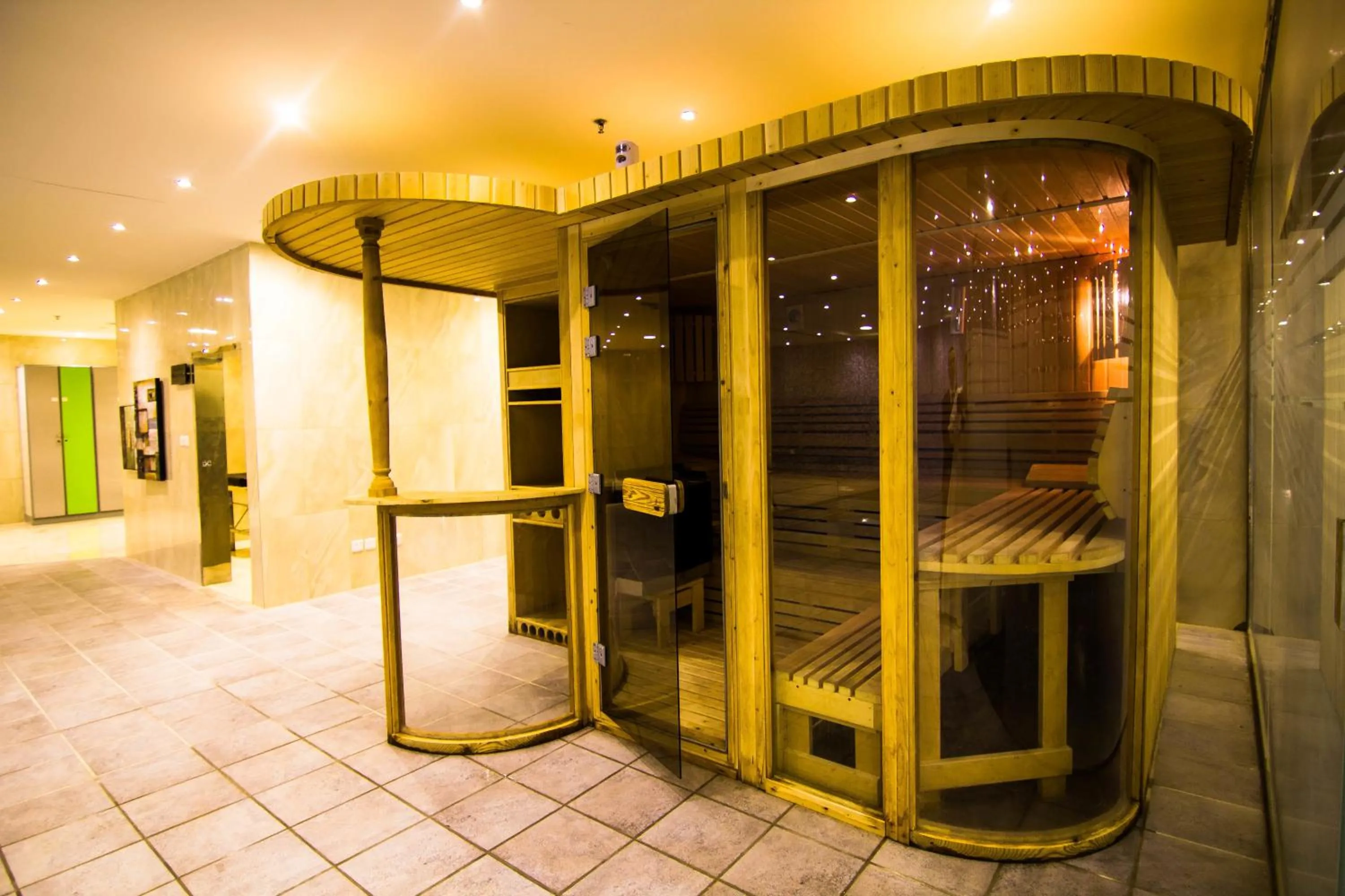 Sauna in Rest Night Serviced Apartments- AlHamra