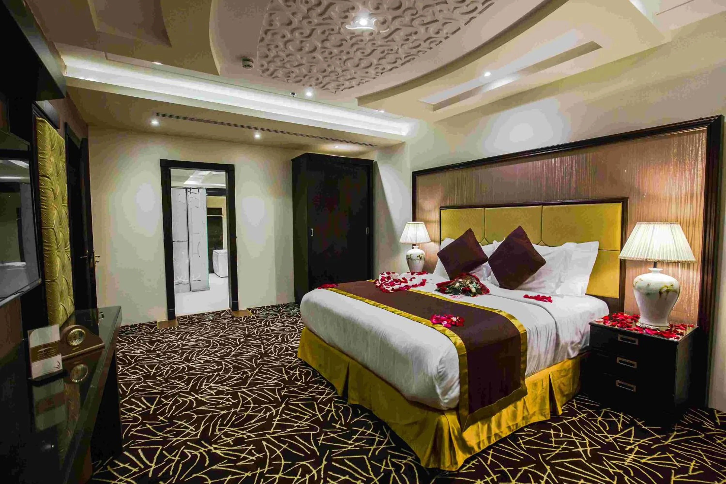 Bedroom, Bed in Rest Night Serviced Apartments- AlHamra