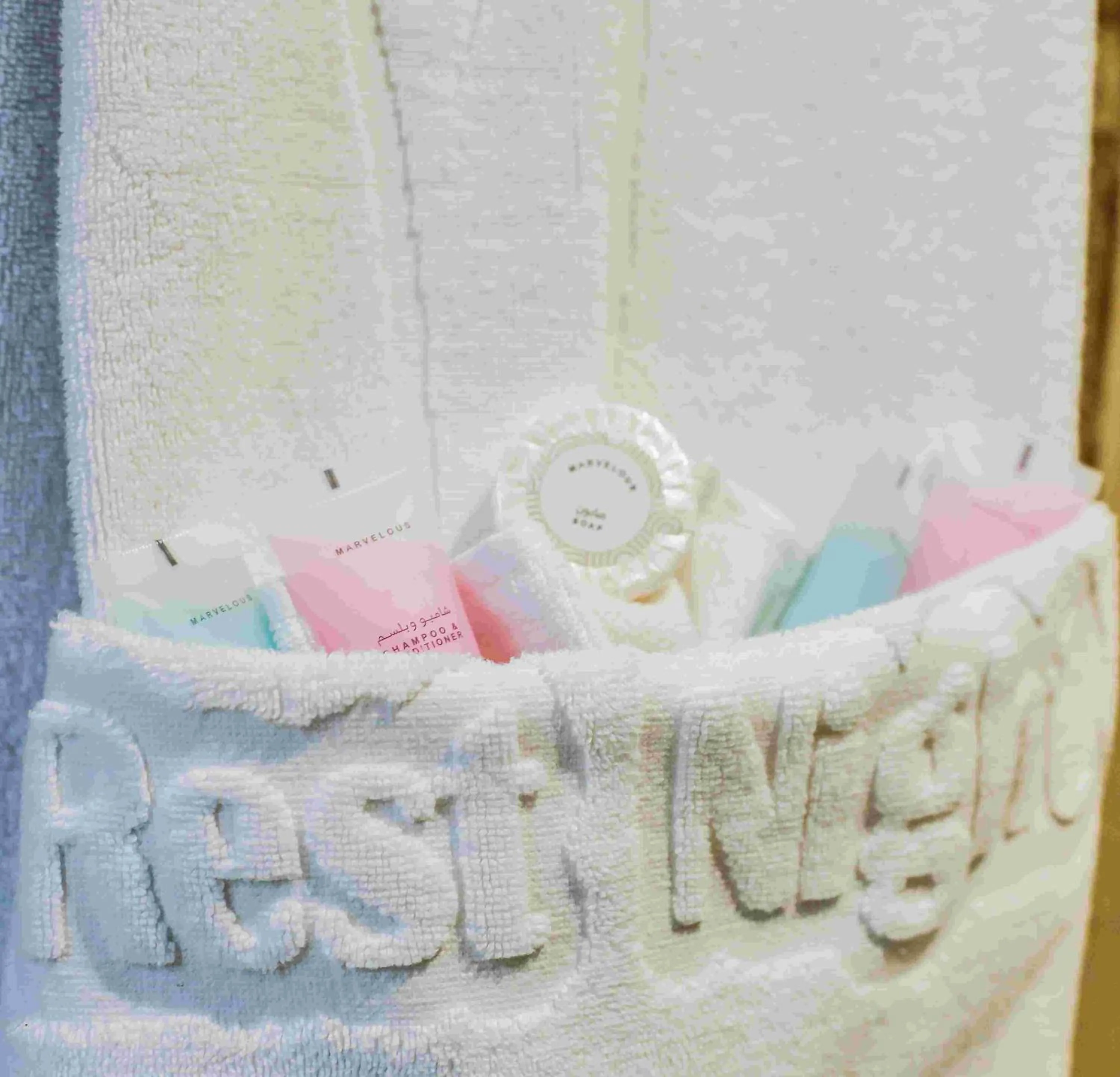 Bathroom, Bed in Rest Night Serviced Apartments- AlHamra