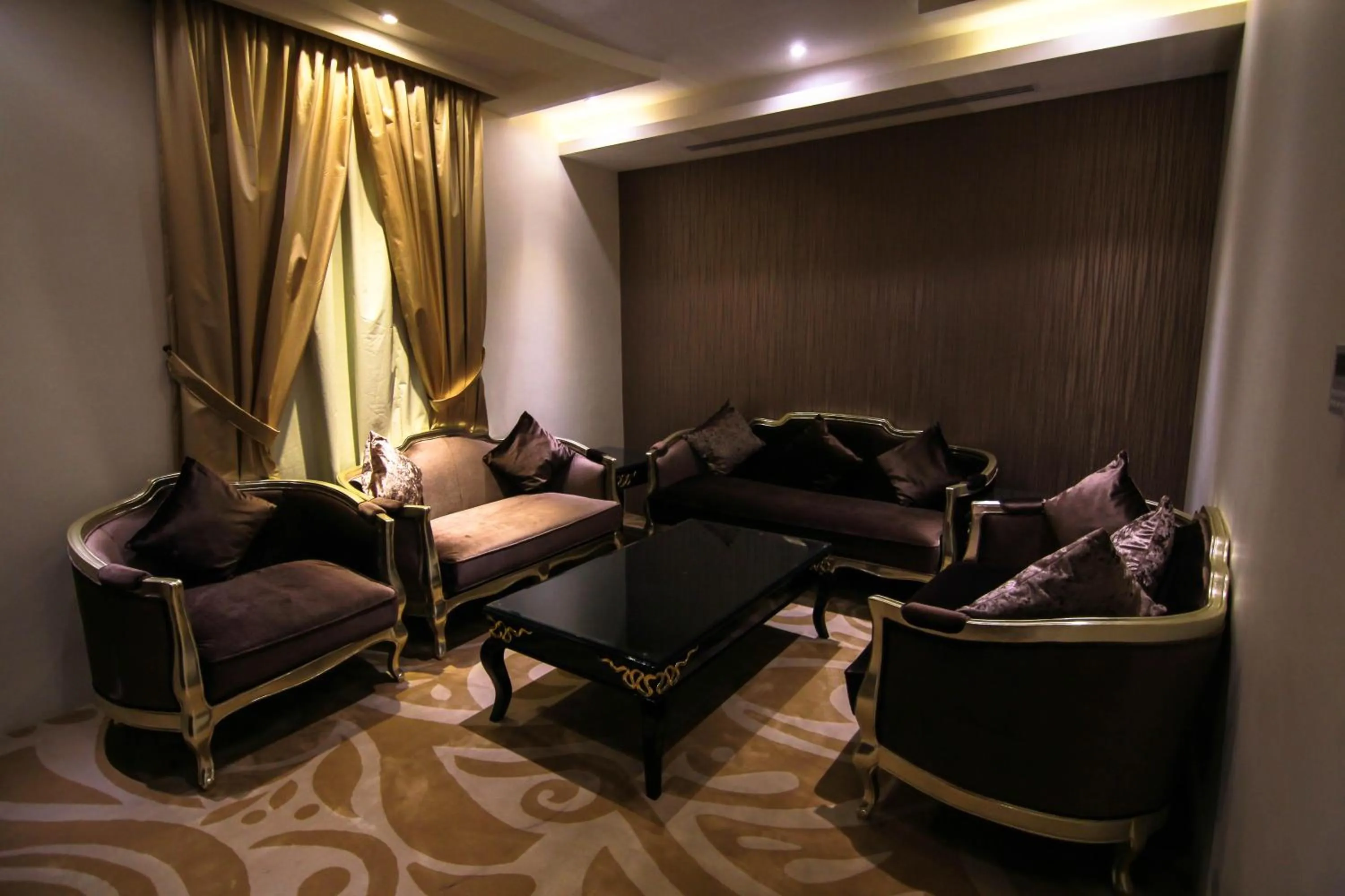 Living room in Rest Night Serviced Apartments- AlHamra