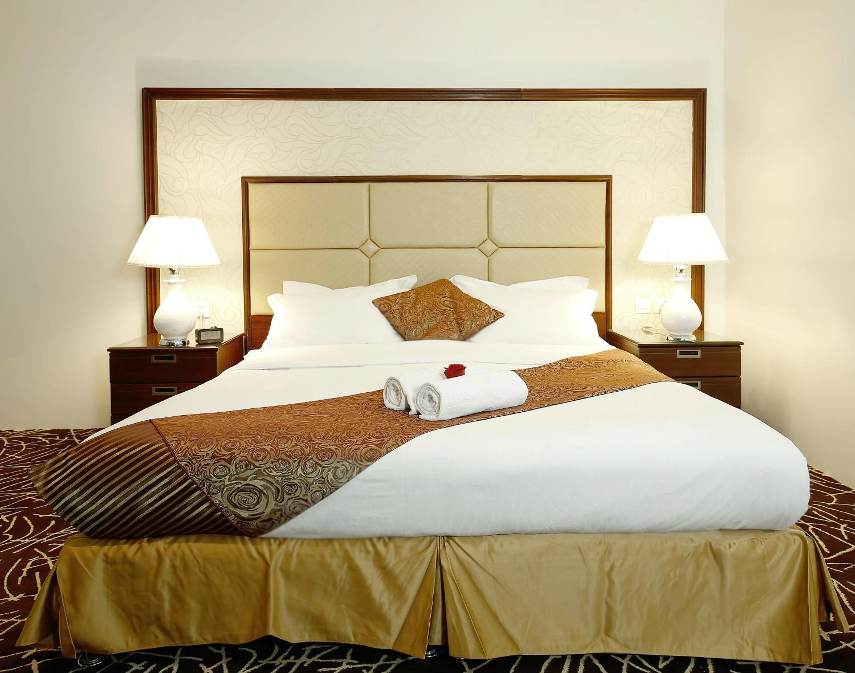 Bed in Rest Night Serviced Apartments- AlHamra