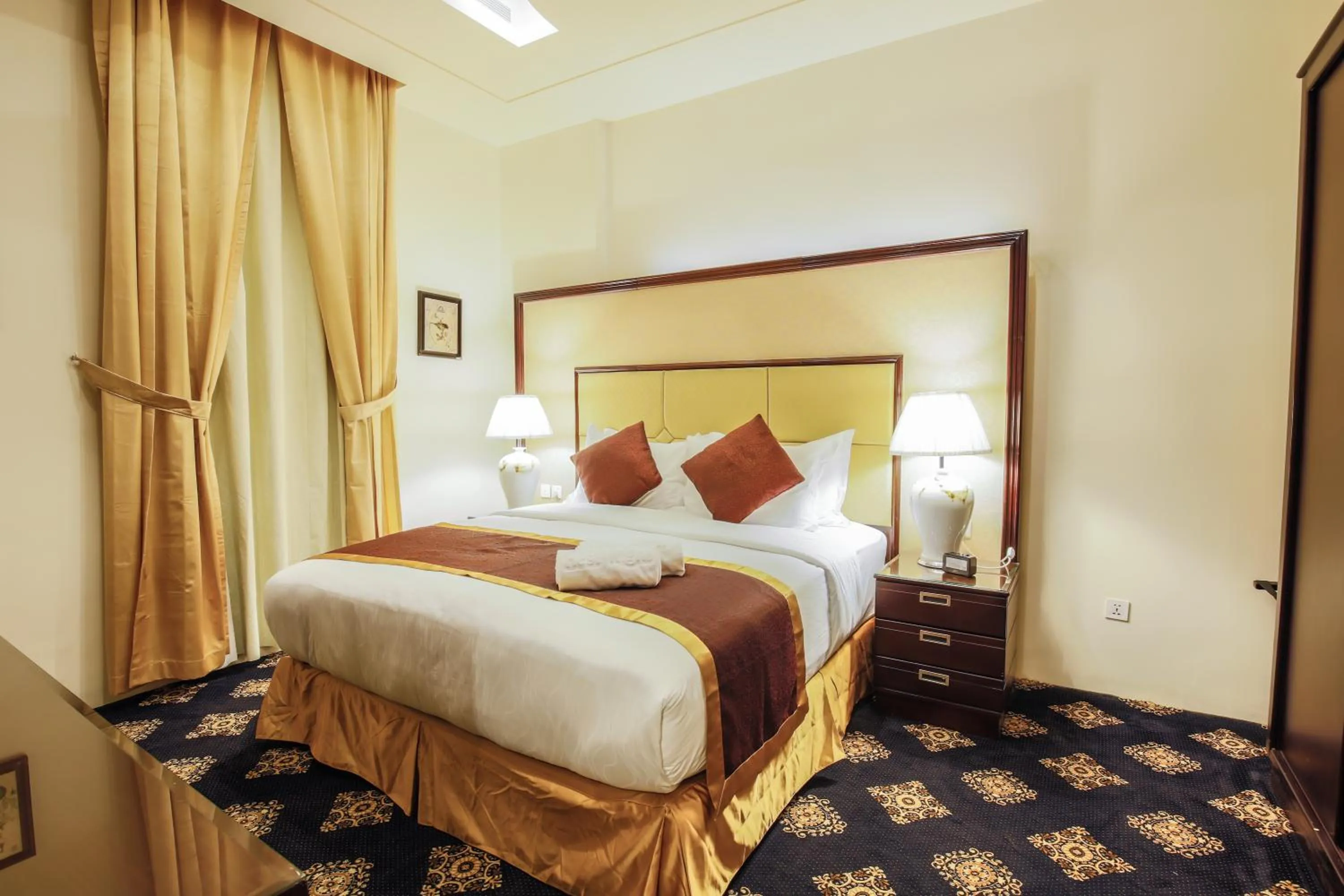 Bed in Rest Night Serviced Apartments- AlHamra