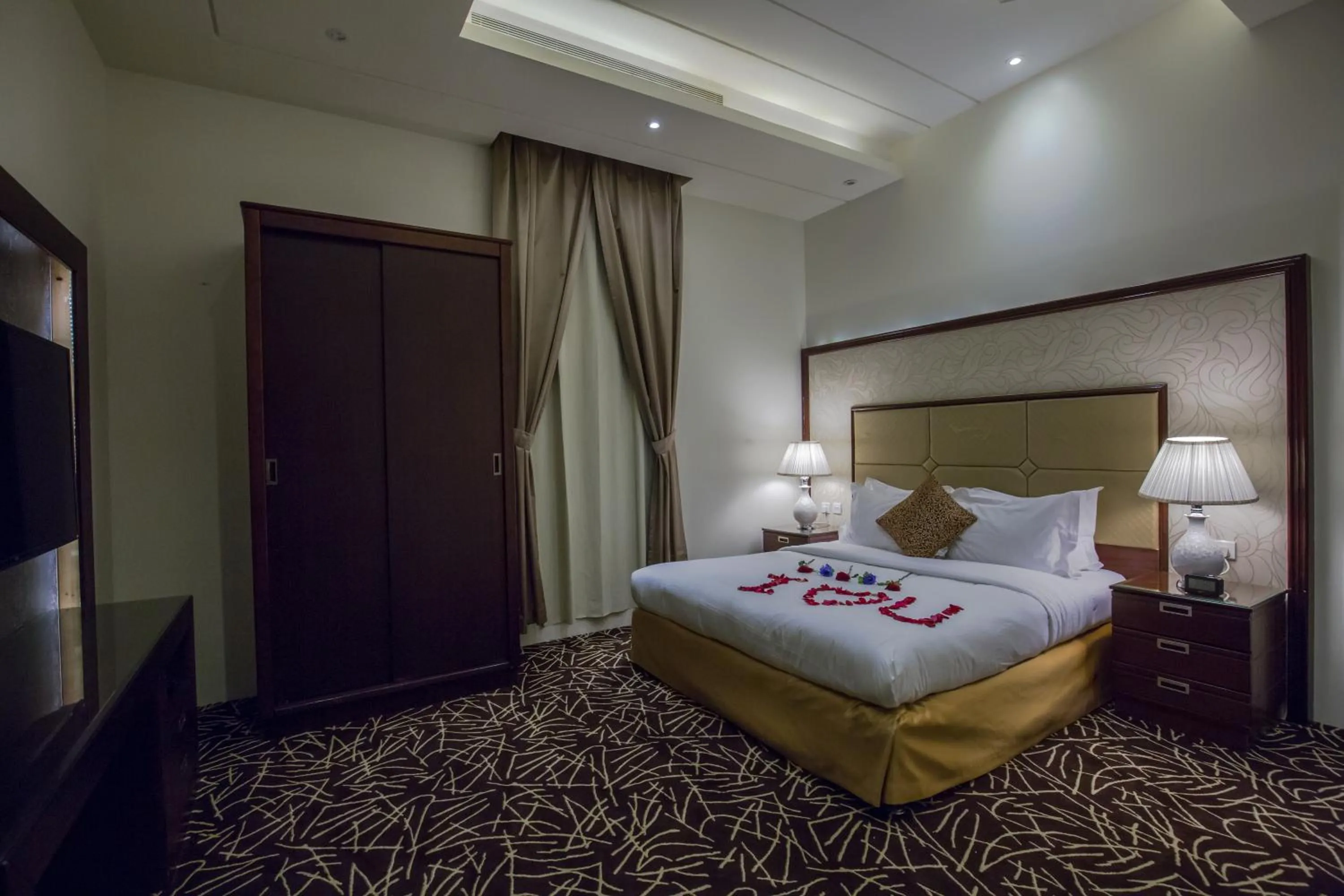 Bedroom, Bed in Rest Night Serviced Apartments- AlHamra