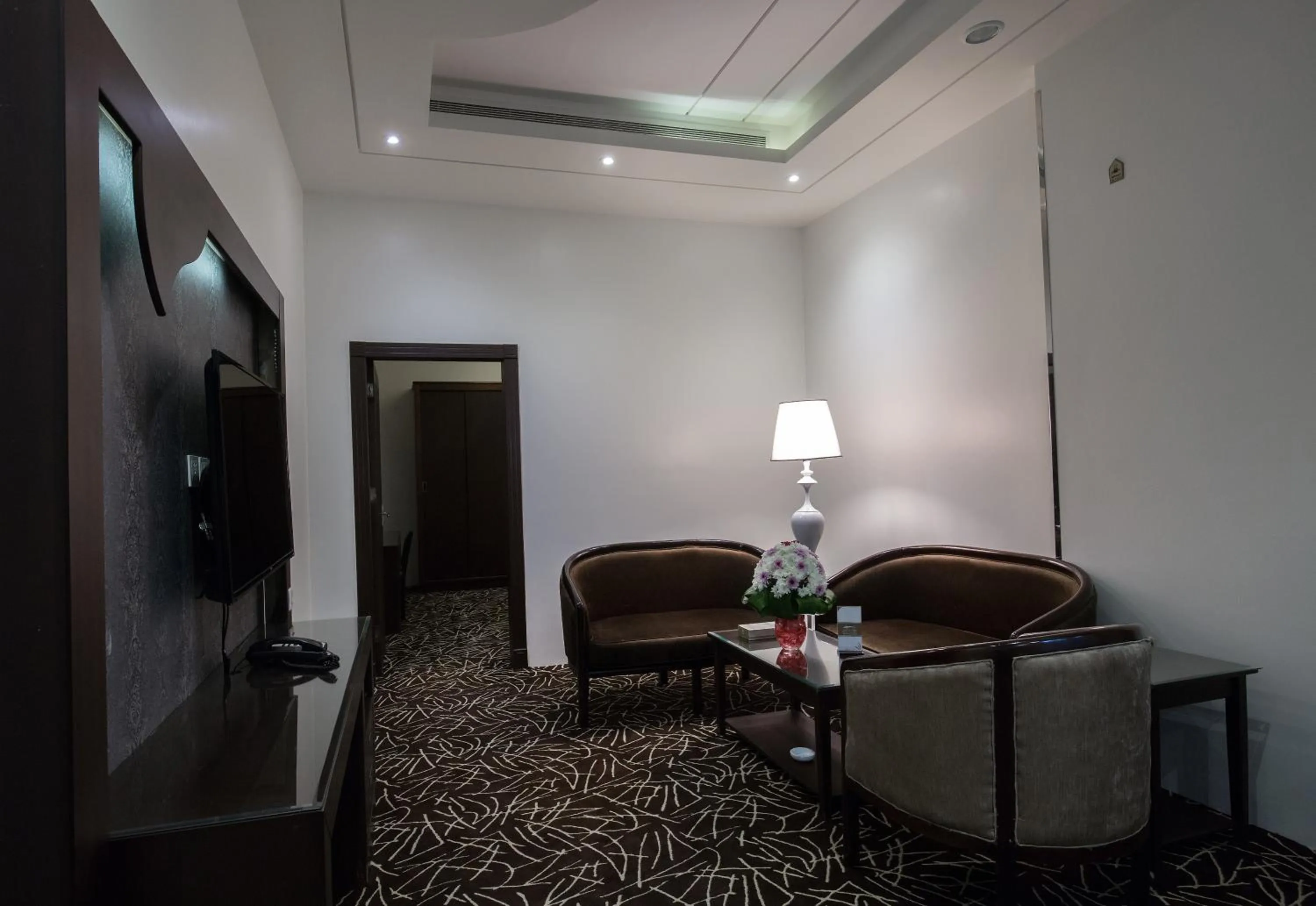 Living room in Rest Night Serviced Apartments- AlHamra